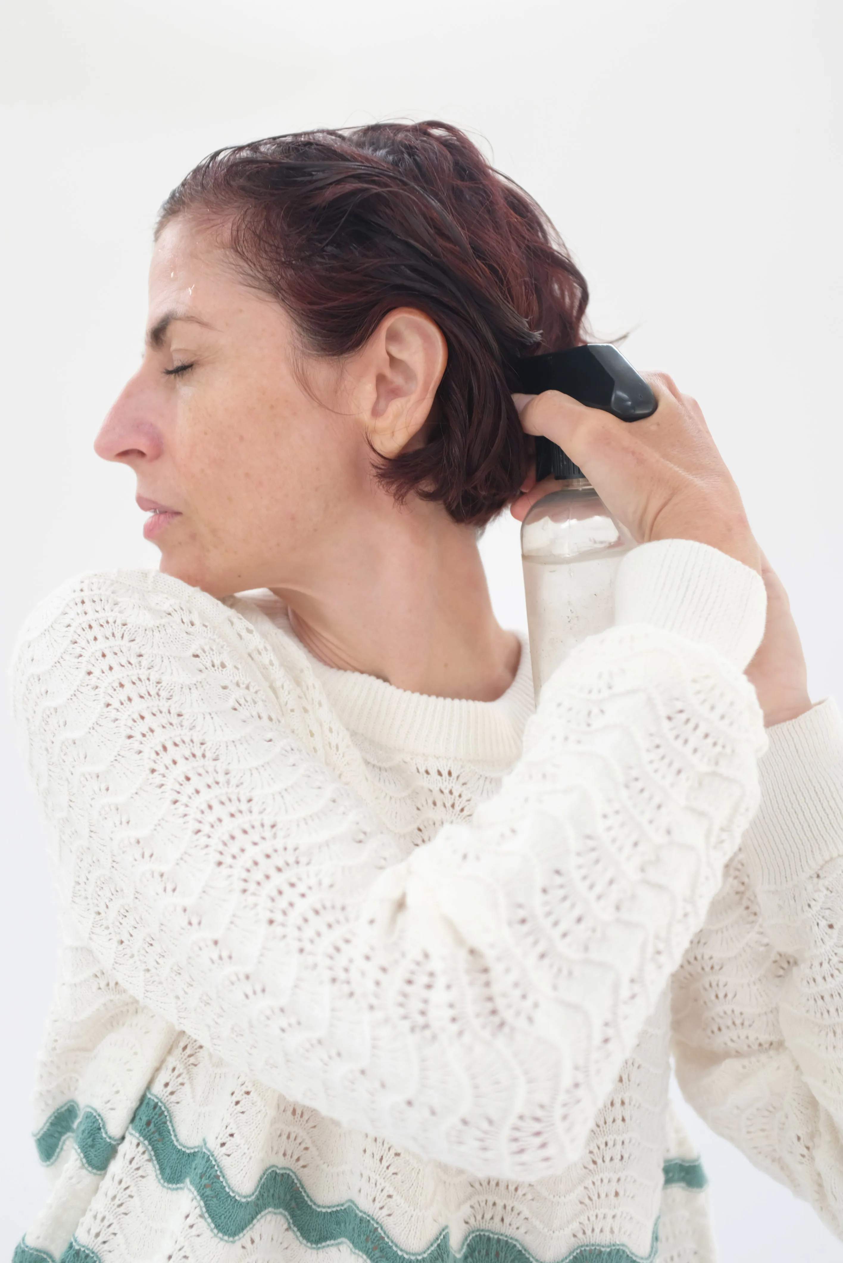 Beklina Angata Oversized Cotton Crew White Ice sold by Beklina product image thumbnail 3