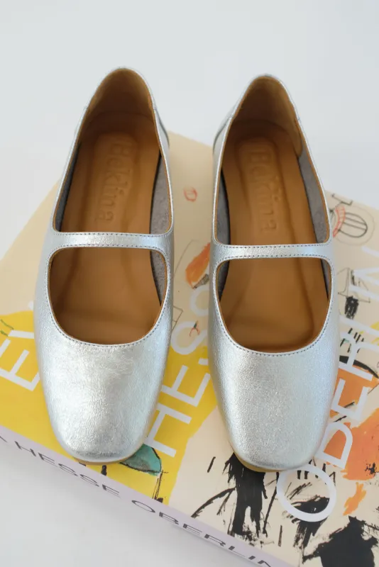 Beklina Olivia Flats Silver sold by Beklina
