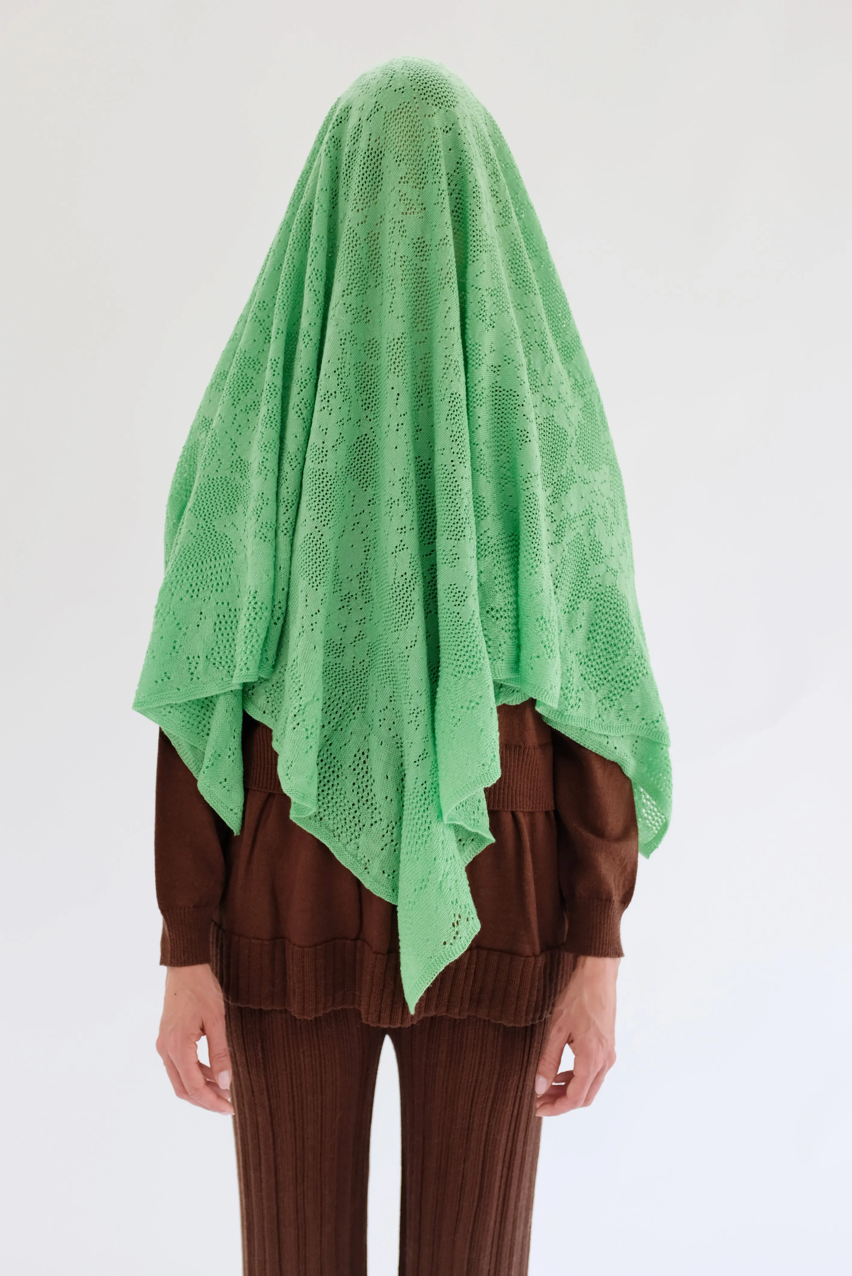 Beklina Merino Knit Lace Scarf sold by Beklina