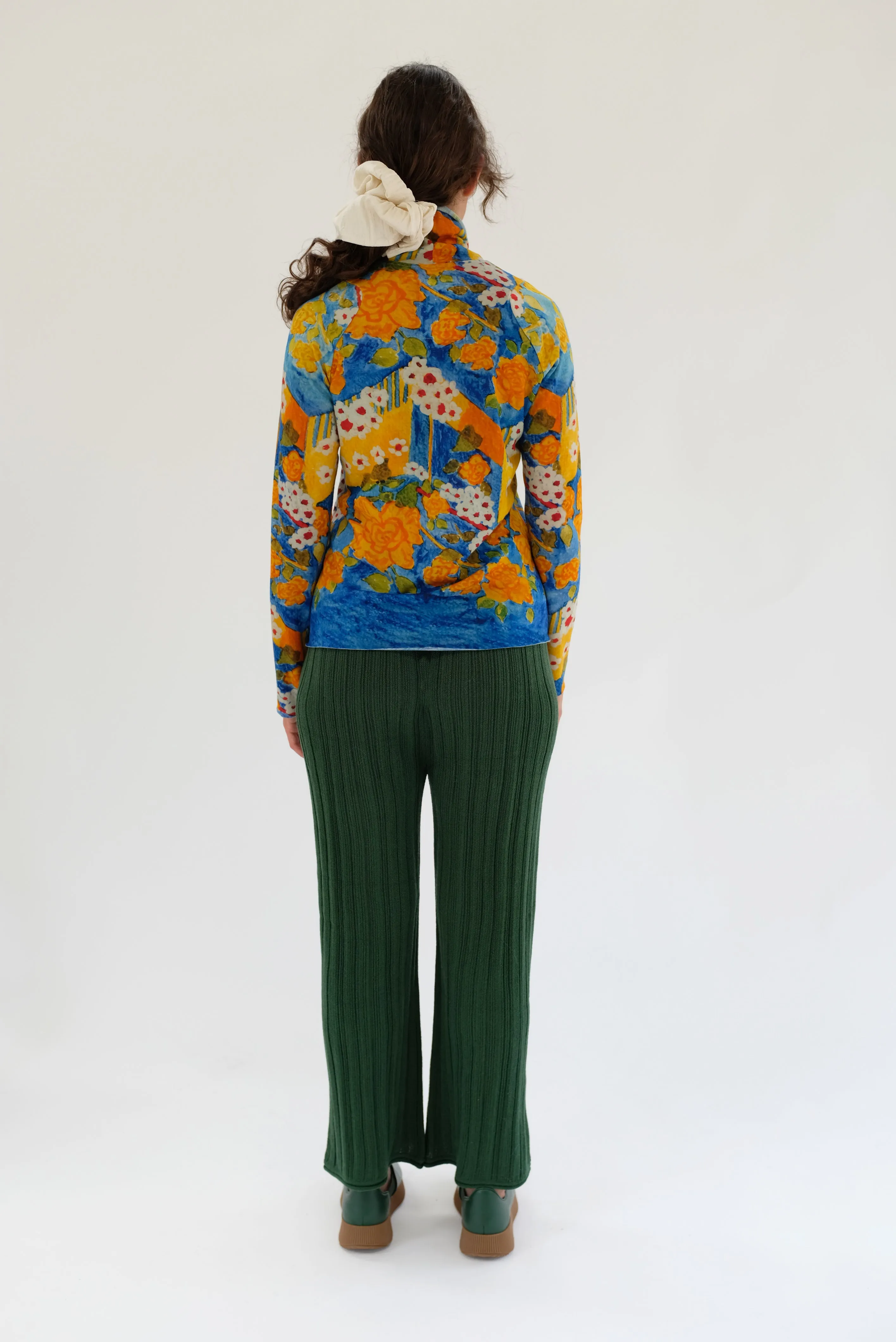 Beklina Merino Pleated Trousers Conifer sold by Beklina product image thumbnail 3