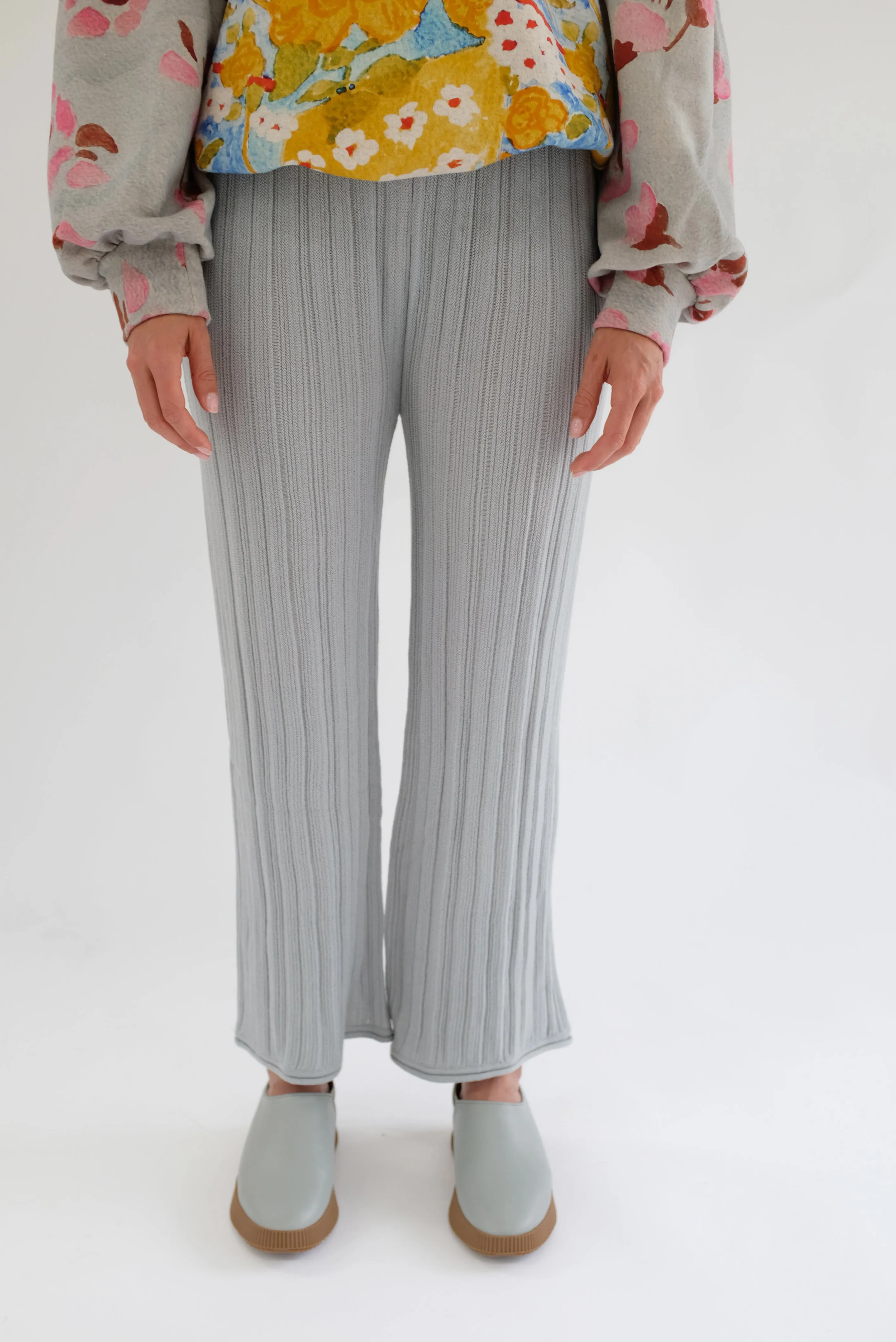 Beklina Merino Pleated Trousers Grey sold by Beklina