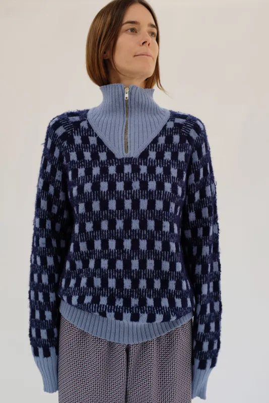 Beklina Hilma Pullover Sweater Blue sold by Beklina