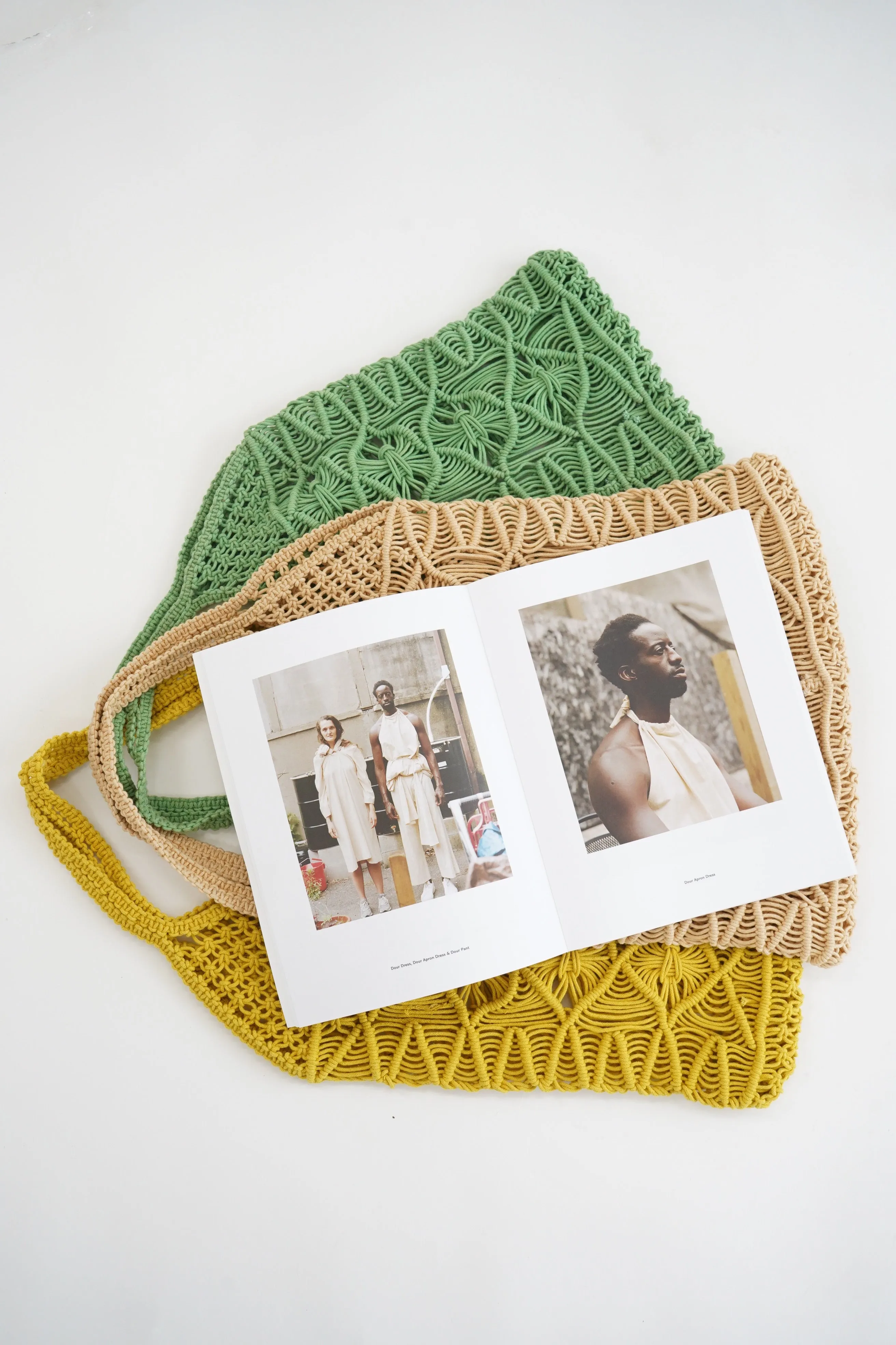 Beklina Macramé Tote Bag Grass/ SAMPLE sold by Beklina product image thumbnail 4