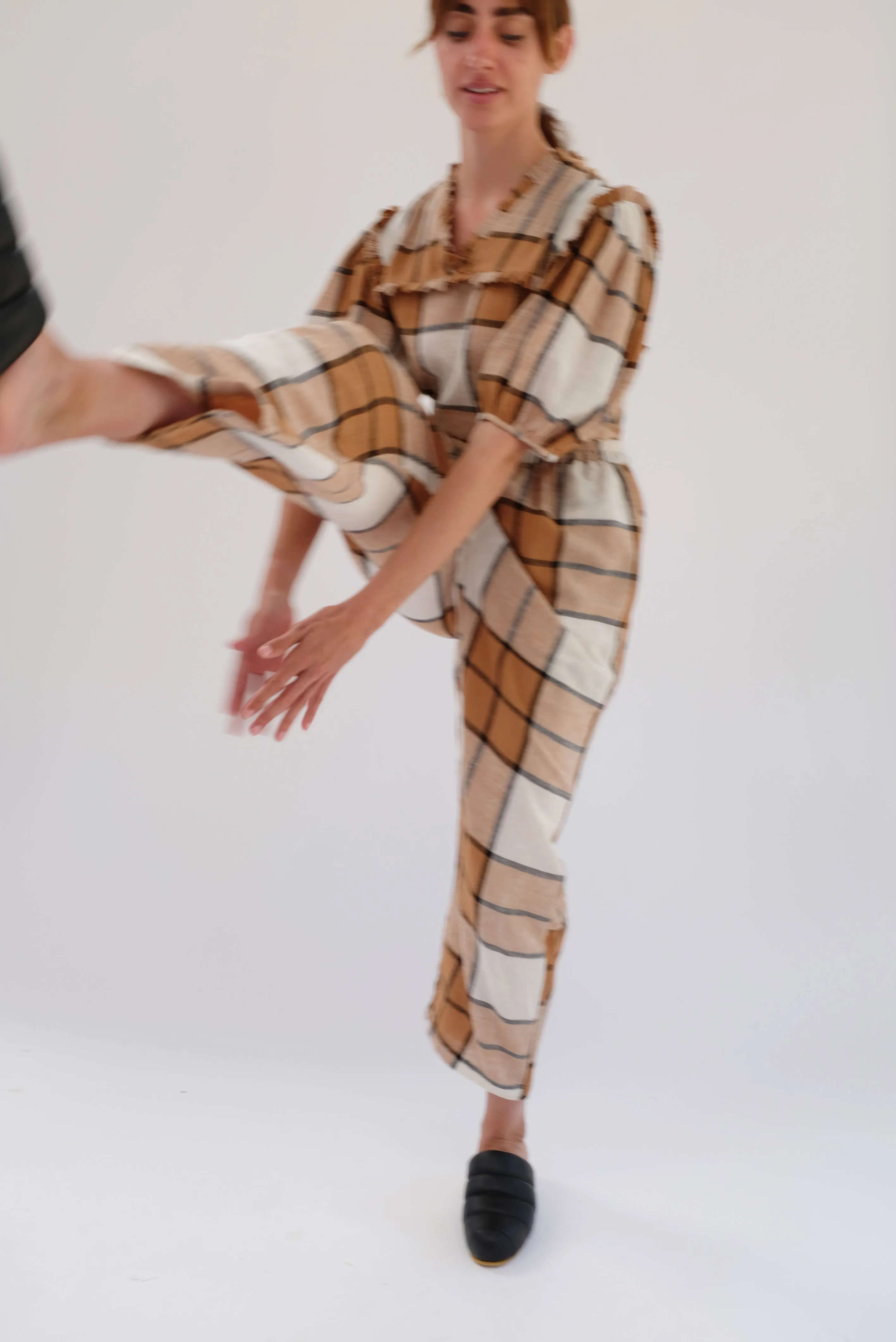 Beklina Plaid Pant Root Beer Float / Pre-Worn sold by Beklina product image thumbnail 3