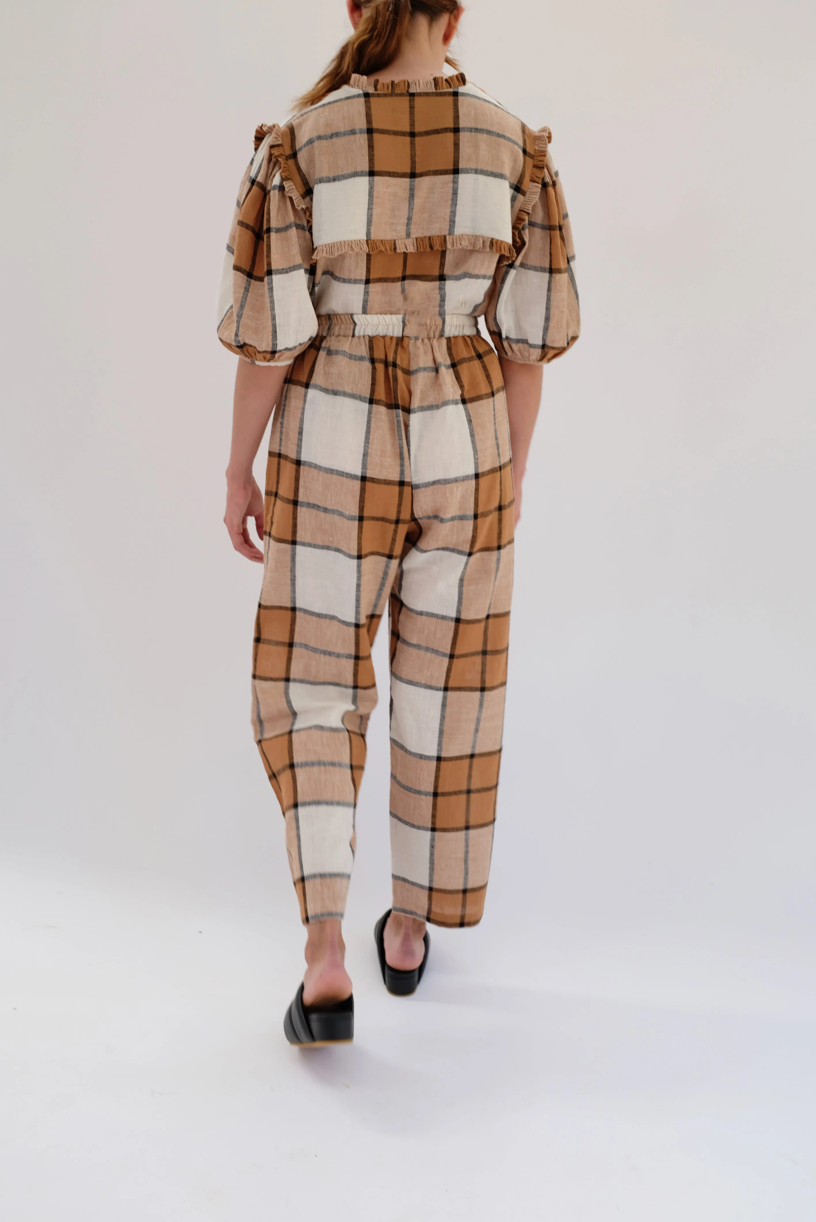 Beklina Plaid Pant Root Beer Float / Pre-Worn sold by Beklina product image thumbnail 5
