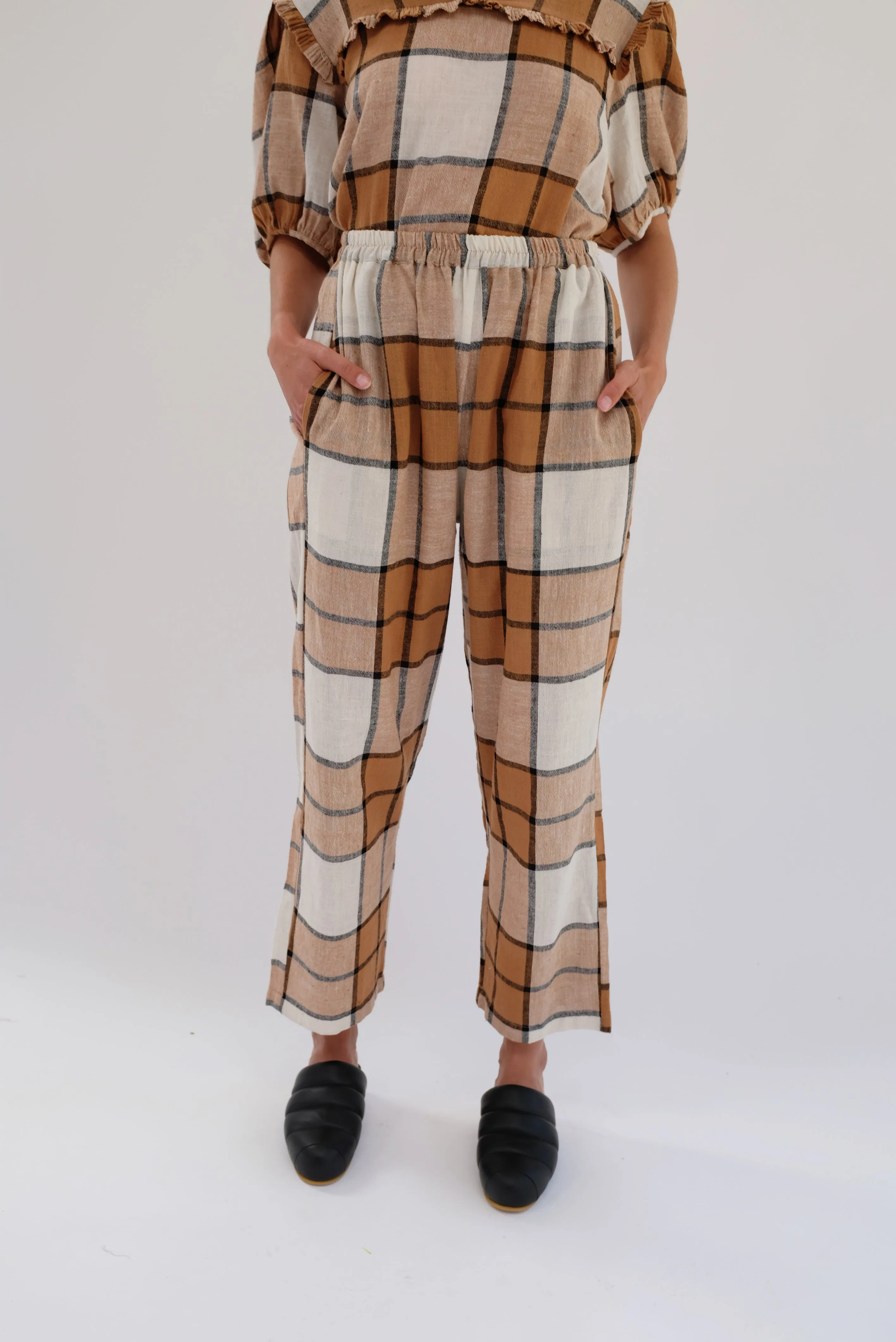 Beklina Plaid Pant Root Beer Float / Pre-Worn sold by Beklina product image thumbnail 2