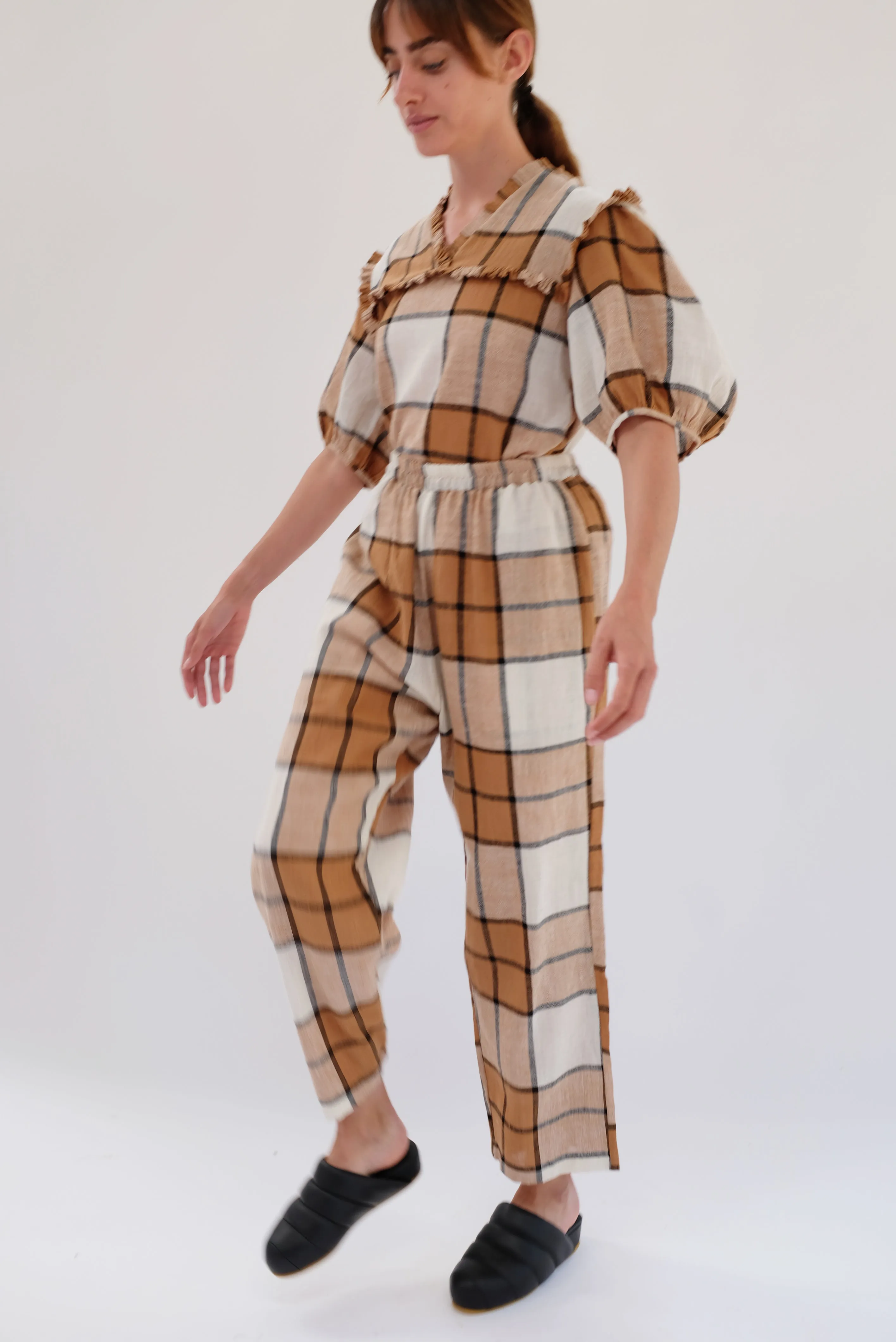 Beklina Plaid Pant Root Beer Float / Pre-Worn sold by Beklina product image thumbnail 4