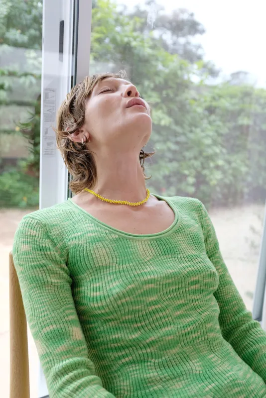 Beklina Merino Spazio Scoop Lemon Lime sold by Beklina