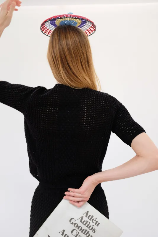 Beklina Pastiche Top Black / Pre-Worn sold by Beklina