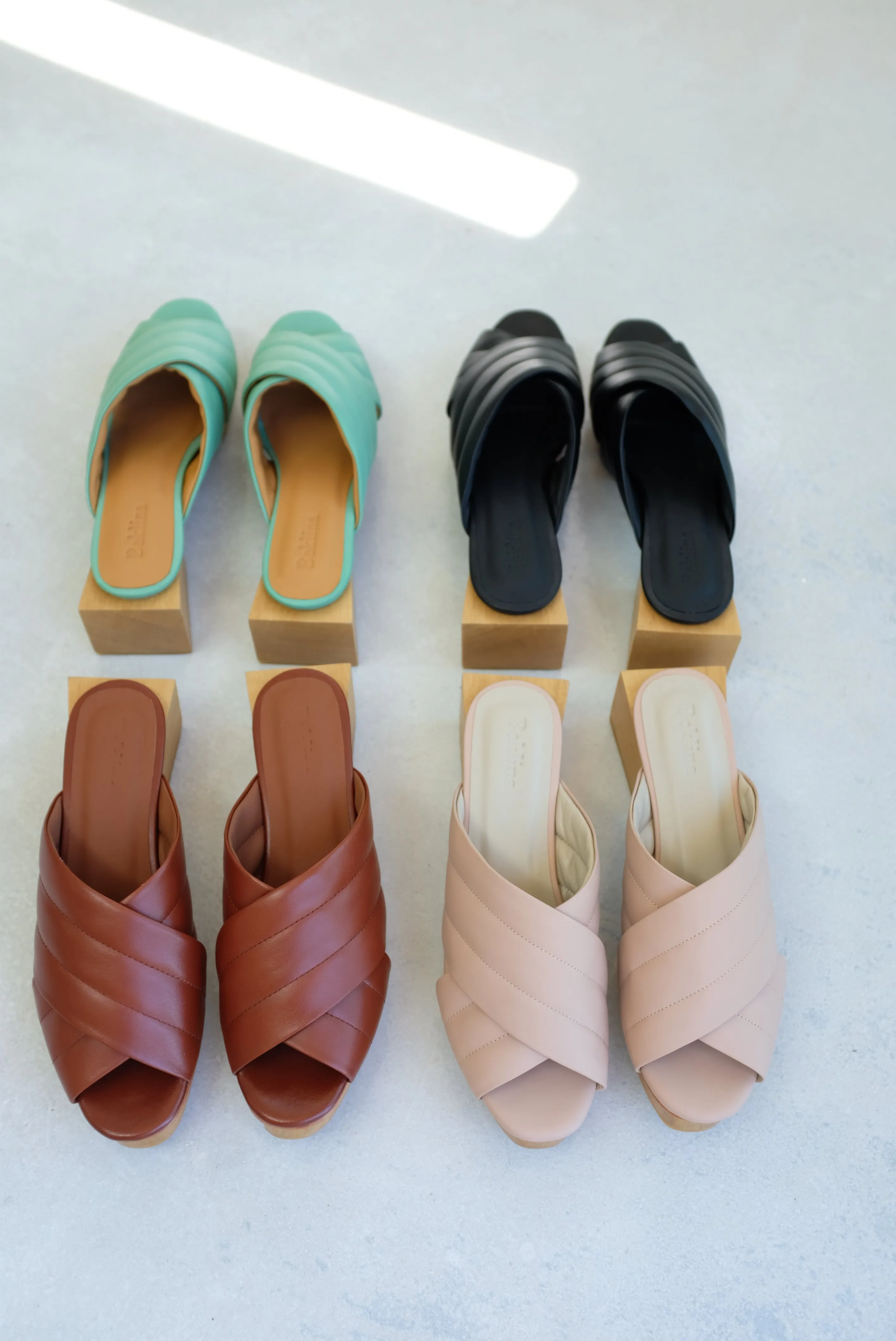 Beklina Matisse Criss-cross Platform Slide Black sold by Beklina product image thumbnail 4