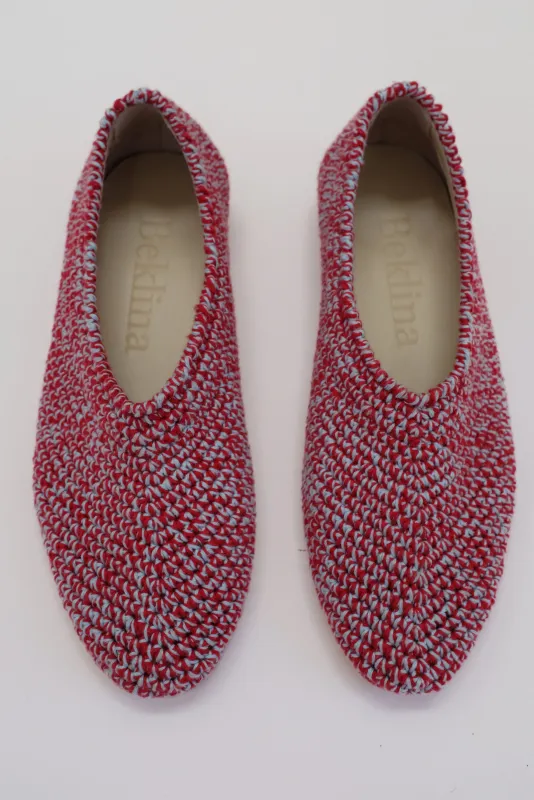 Beklina Crochet Ballet Flats Pallida/Umber made by Beklina