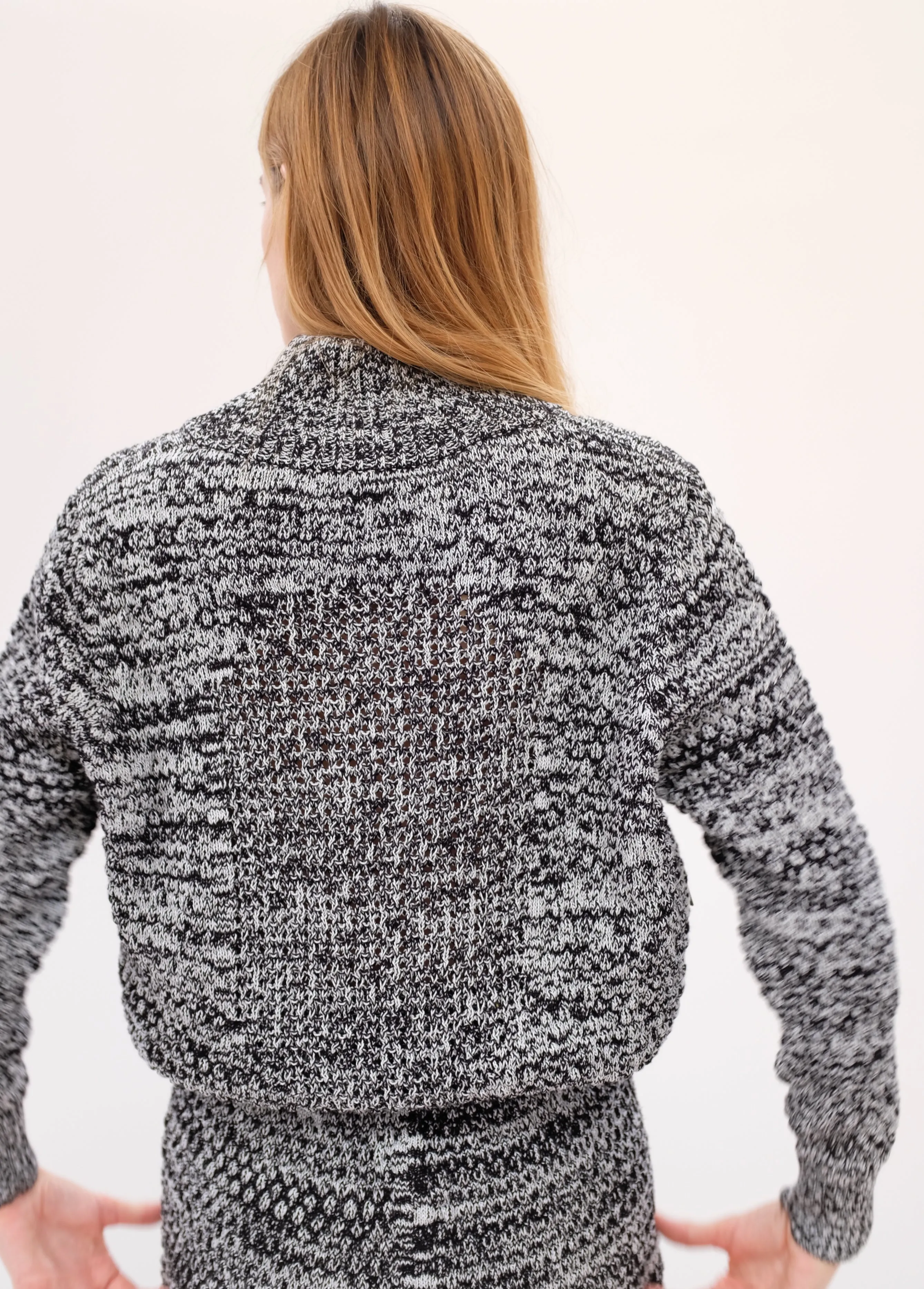 Beklina Knit Track Jacket Black/Blanca sold by Beklina product image thumbnail 5