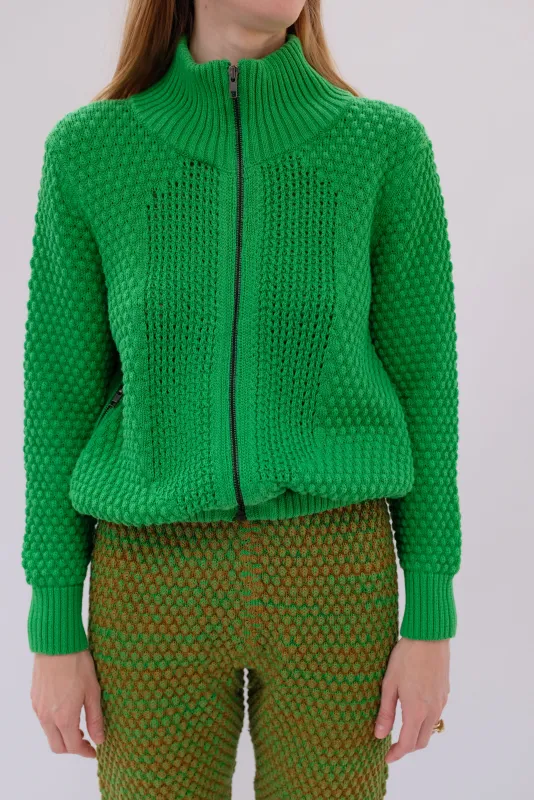 Beklina Knit Track Jacket Citrus made by Beklina