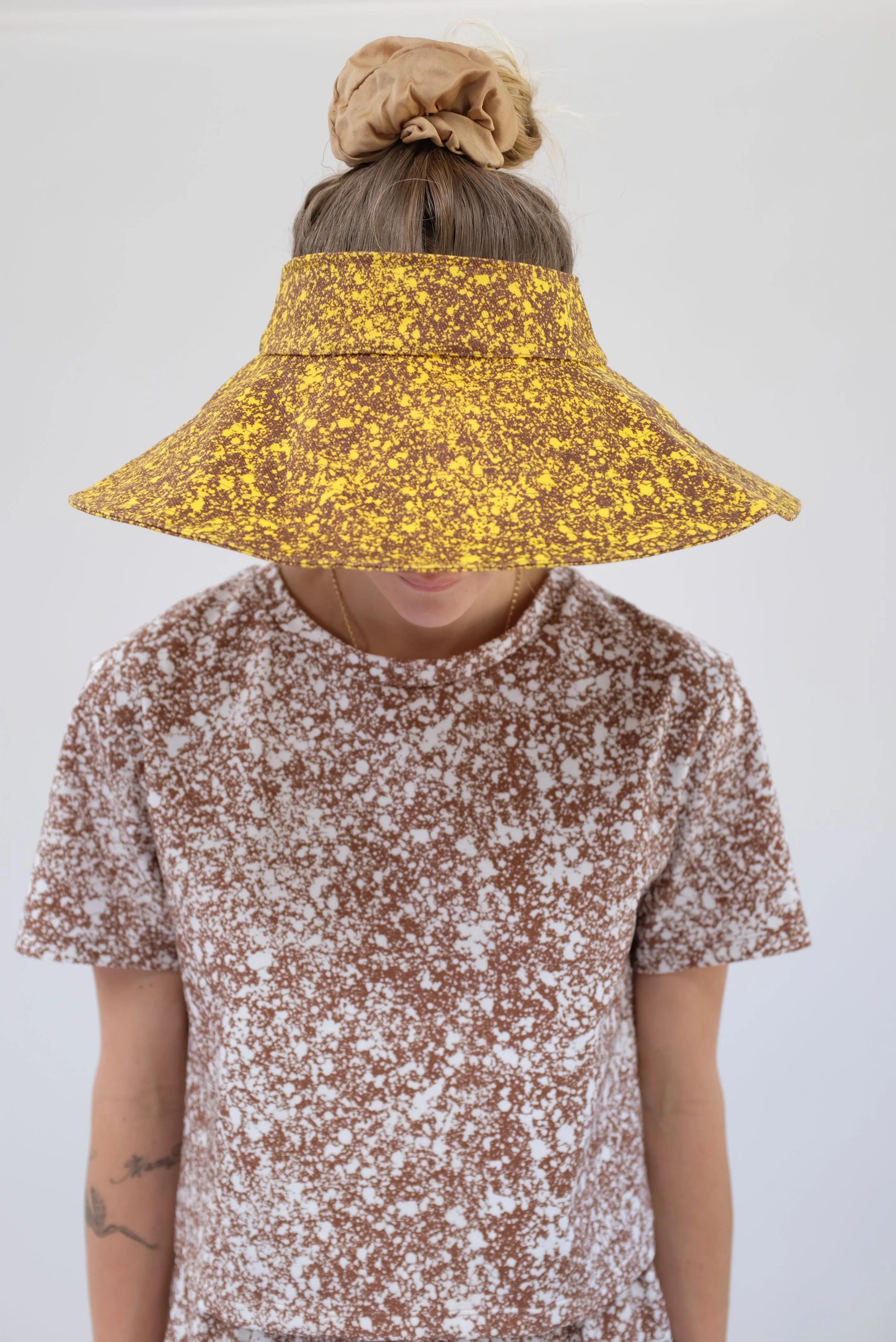 Beklina La Selva Hat Splatter Lemon sold by Beklina