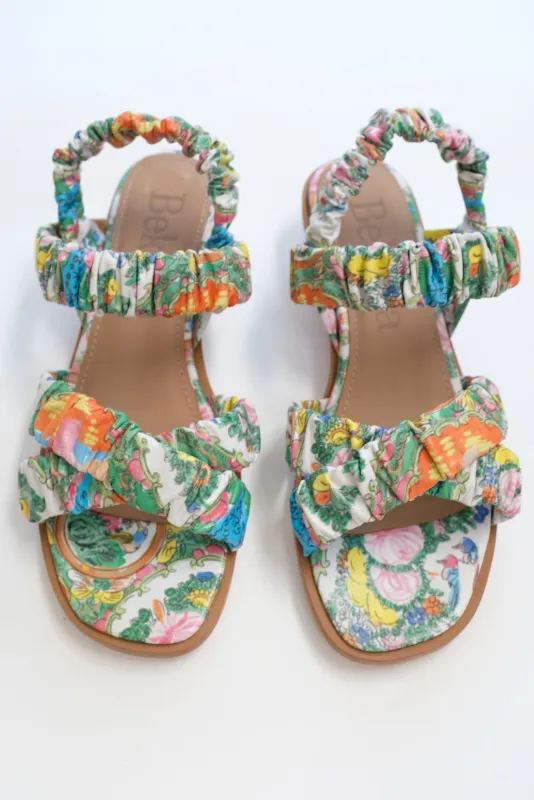 Beklina Gathered Sandal Marni Plate Print made by Beklina