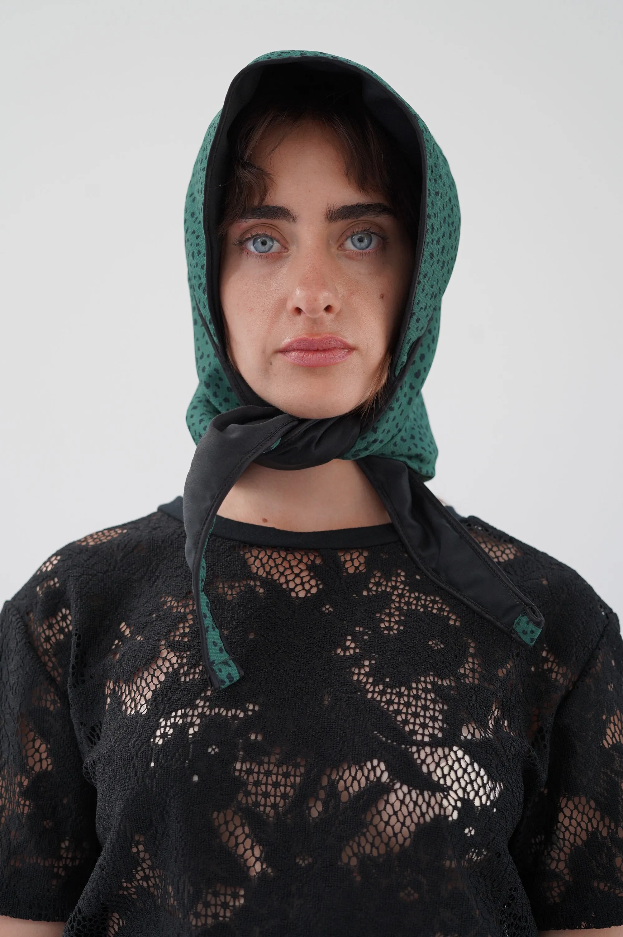 Beklina Quilted Bonnet Torn Dot Green sold by Beklina product image thumbnail 2