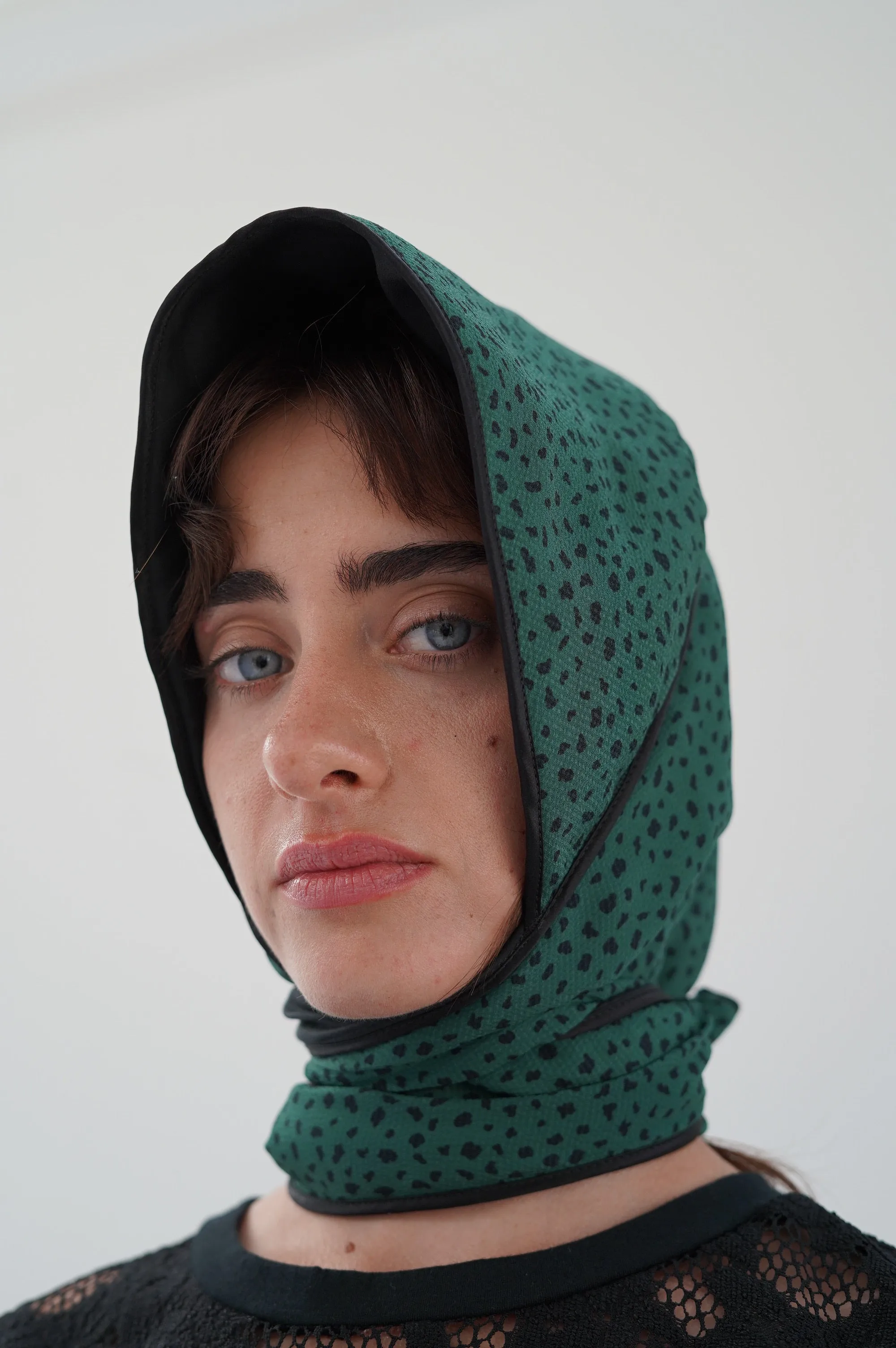 Beklina Quilted Bonnet Torn Dot Green sold by Beklina product image thumbnail 4