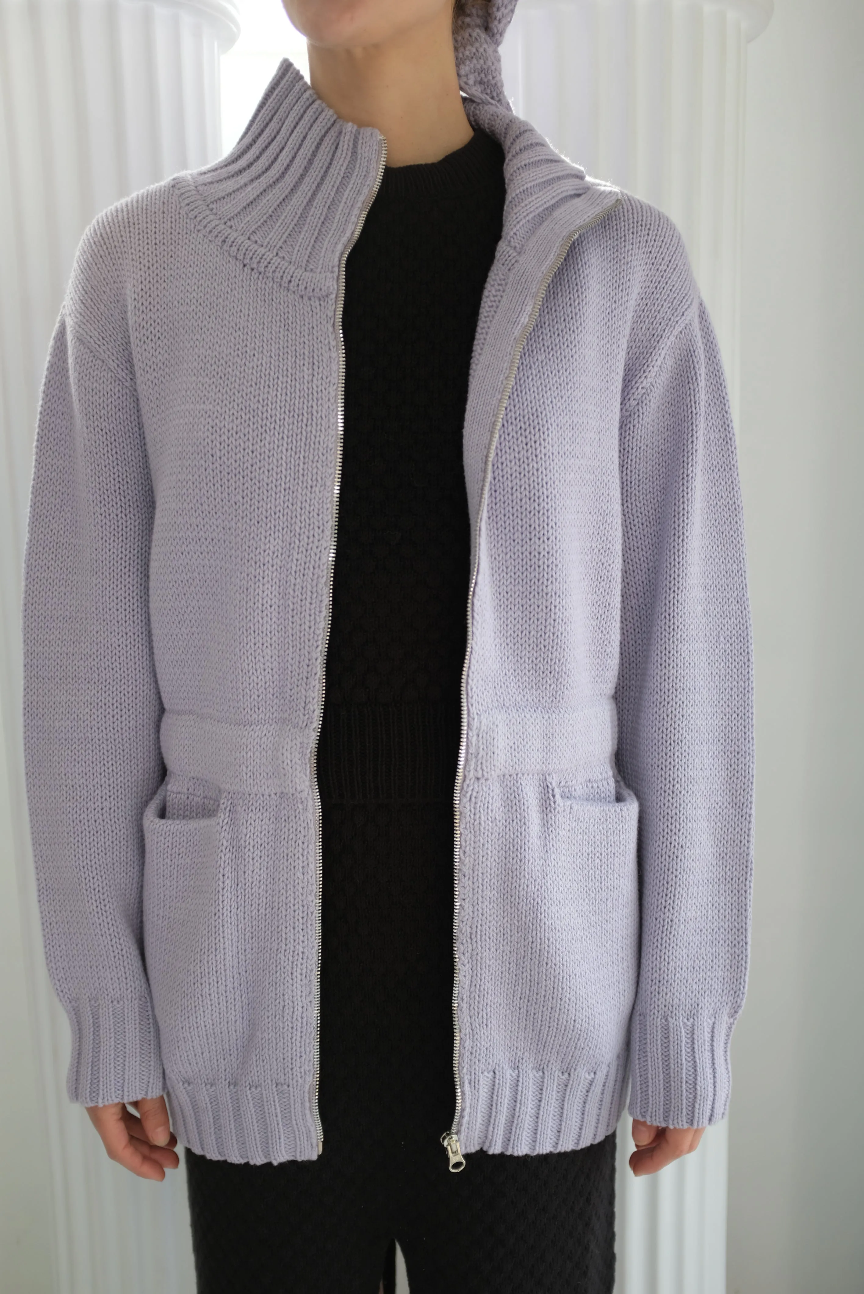 Beklina Knit Nonna Jacket Lilac sold by Beklina product image thumbnail 4