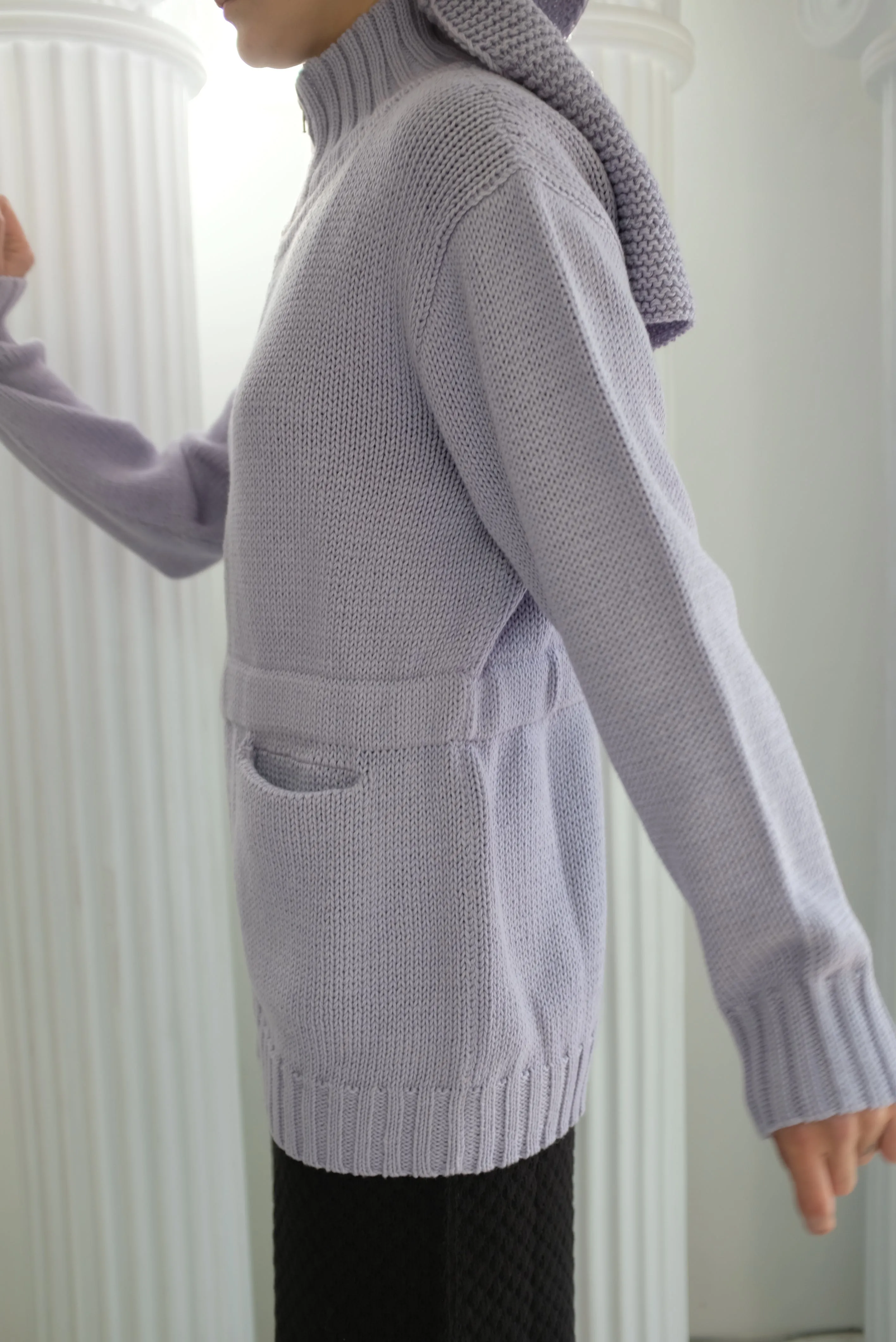 Beklina Knit Nonna Jacket Lilac sold by Beklina product image thumbnail 3