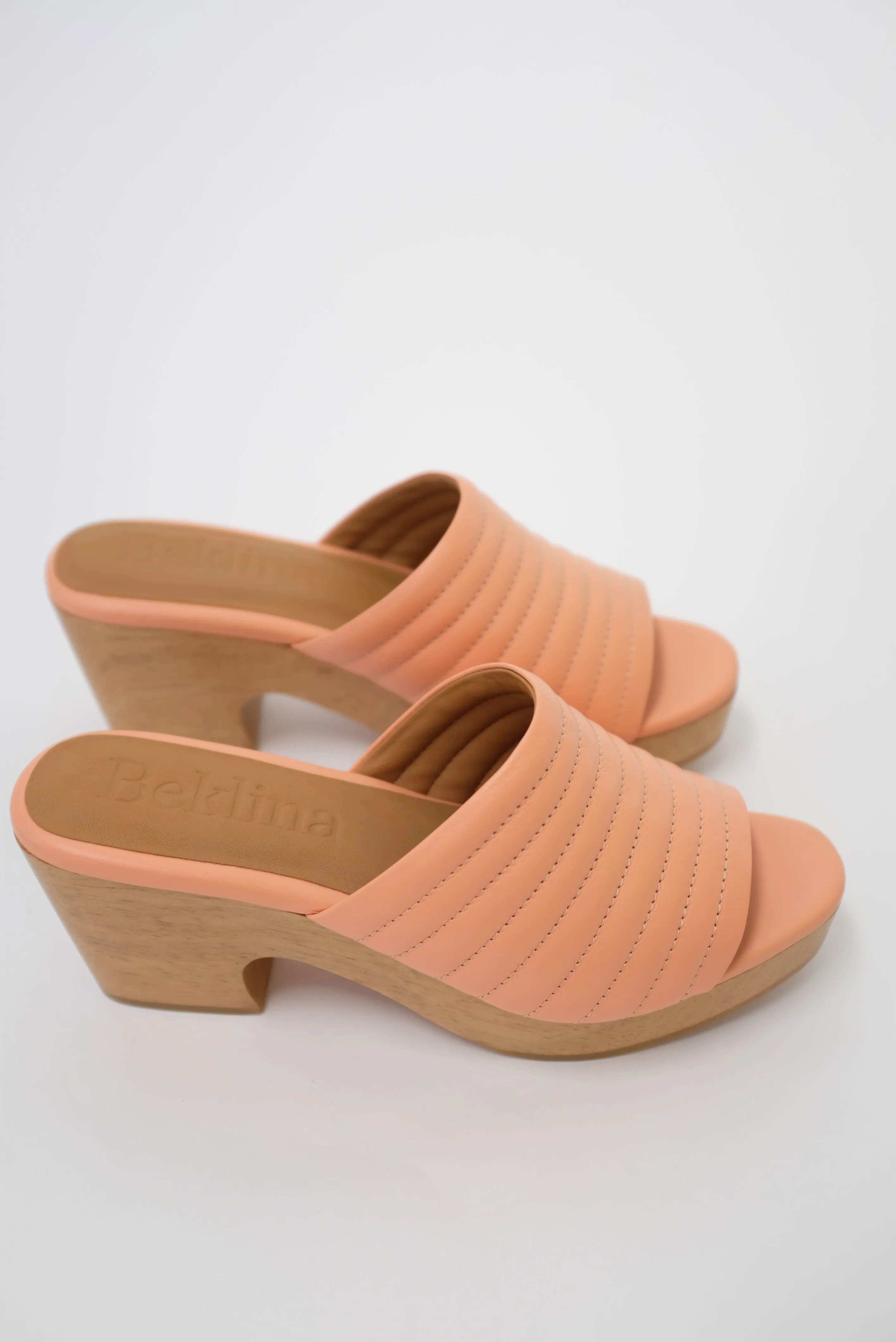 Beklina Ribbed Clog Open Toe Melon sold by Beklina product image thumbnail 2