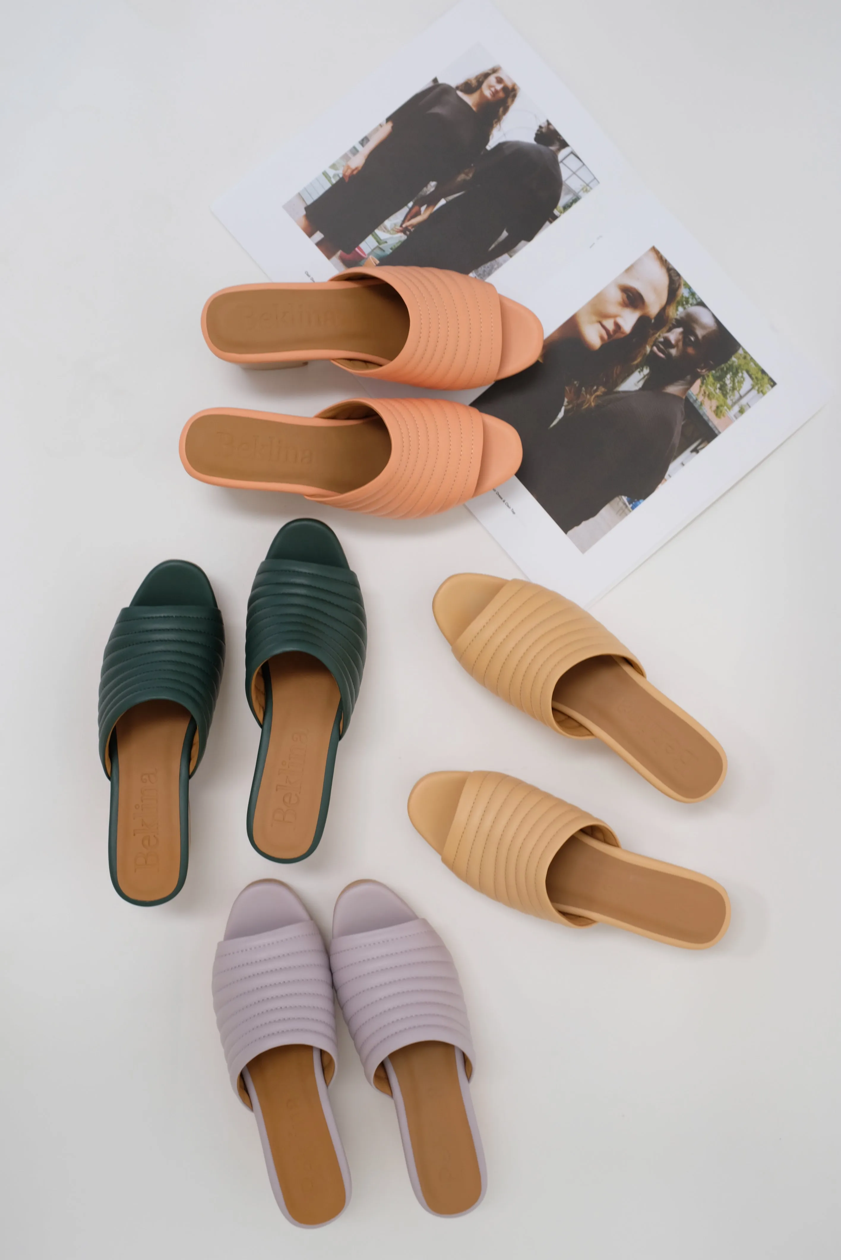 Beklina Ribbed Clog Open Toe Melon sold by Beklina product image thumbnail 3