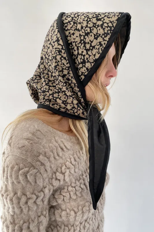Beklina Quilted Bonnet Popcorn Black/Tan made by Beklina