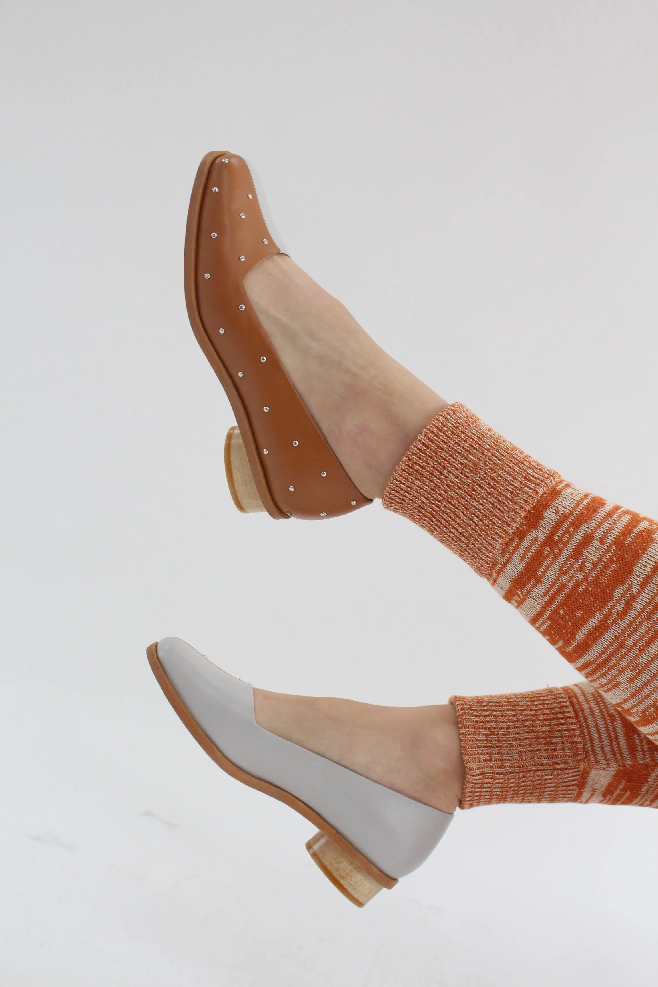 Beklina Pinto Pumps Grey/Dry Clay sold by Beklina product image thumbnail 5