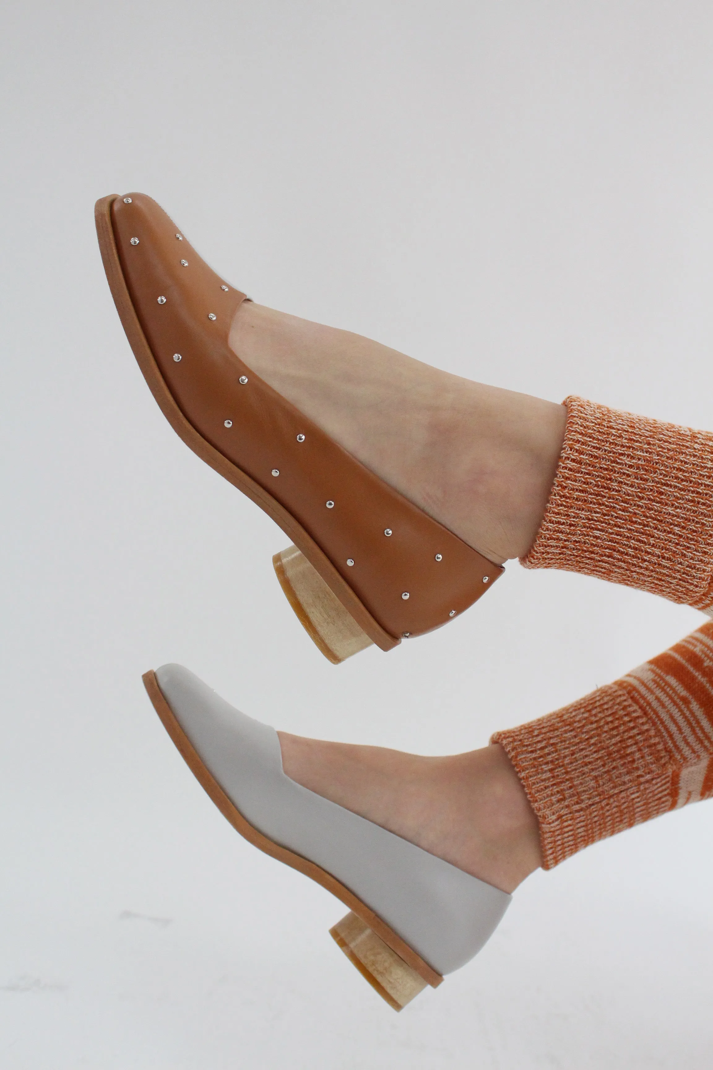 Beklina Pinto Pumps Grey/Dry Clay sold by Beklina product image thumbnail 3