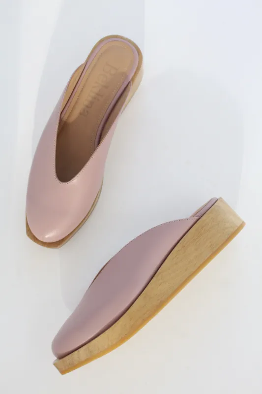 Beklina Wedge Clog Orchid made by Beklina