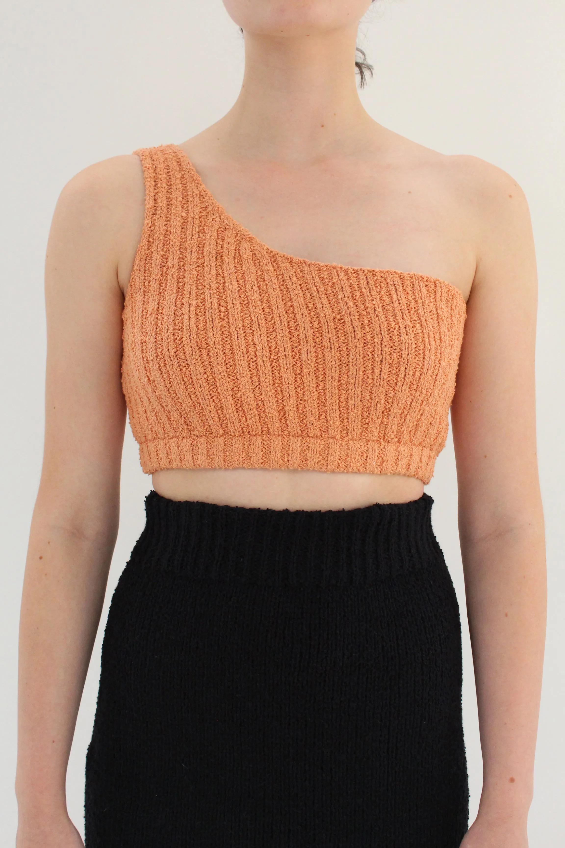 Beklina Bouclé Knit Uno Top Apricot sold by Beklina