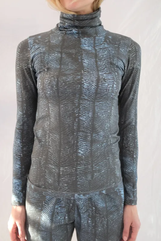 Beklina Turtleneck Blue Zebra sold by Beklina