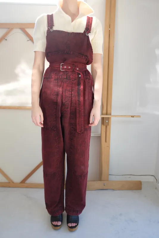 Rachel Comey Meg Overalls Red made by Rachel Comey