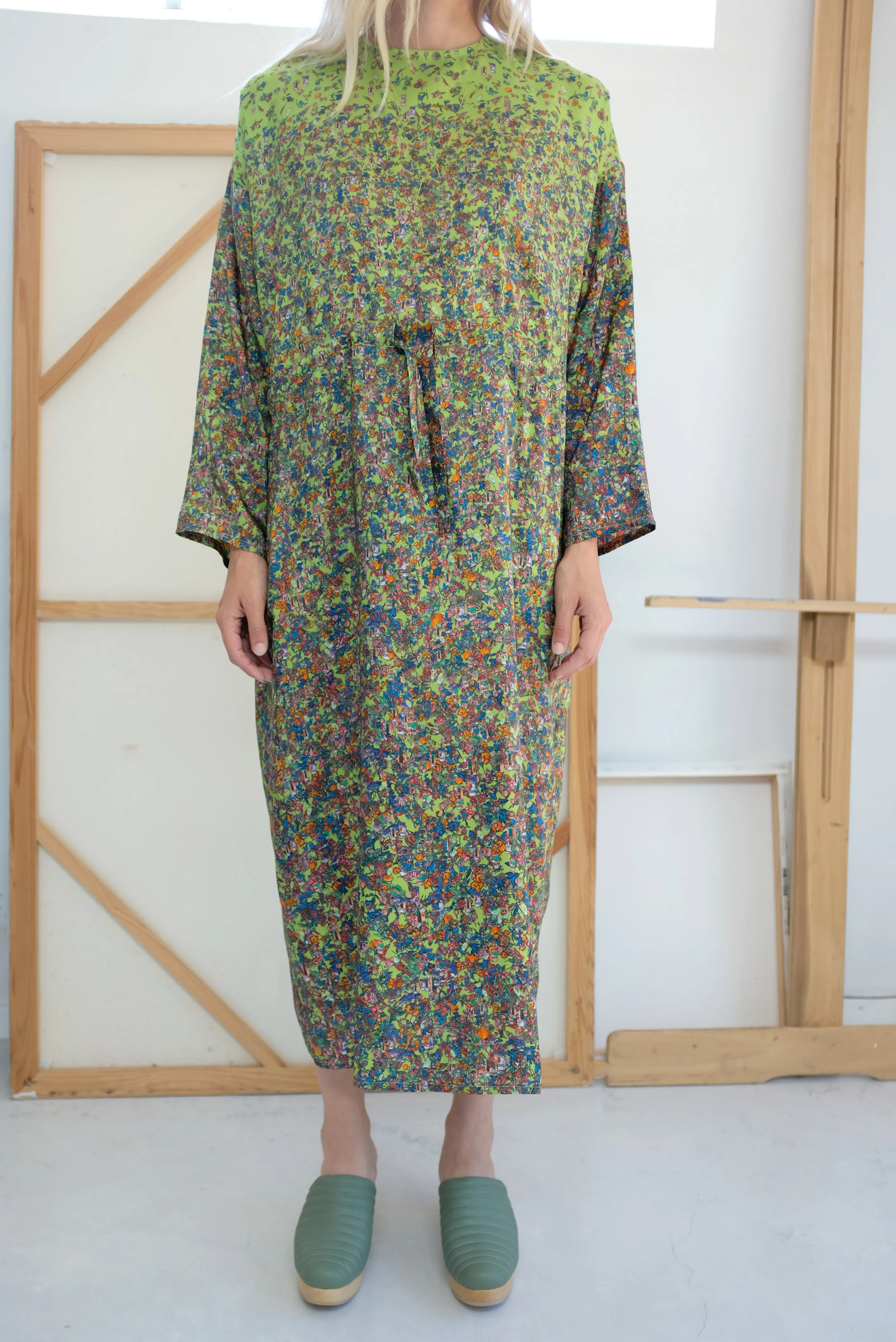 Anntian Silk Simple Dress Print H sold by Beklina product image thumbnail 2