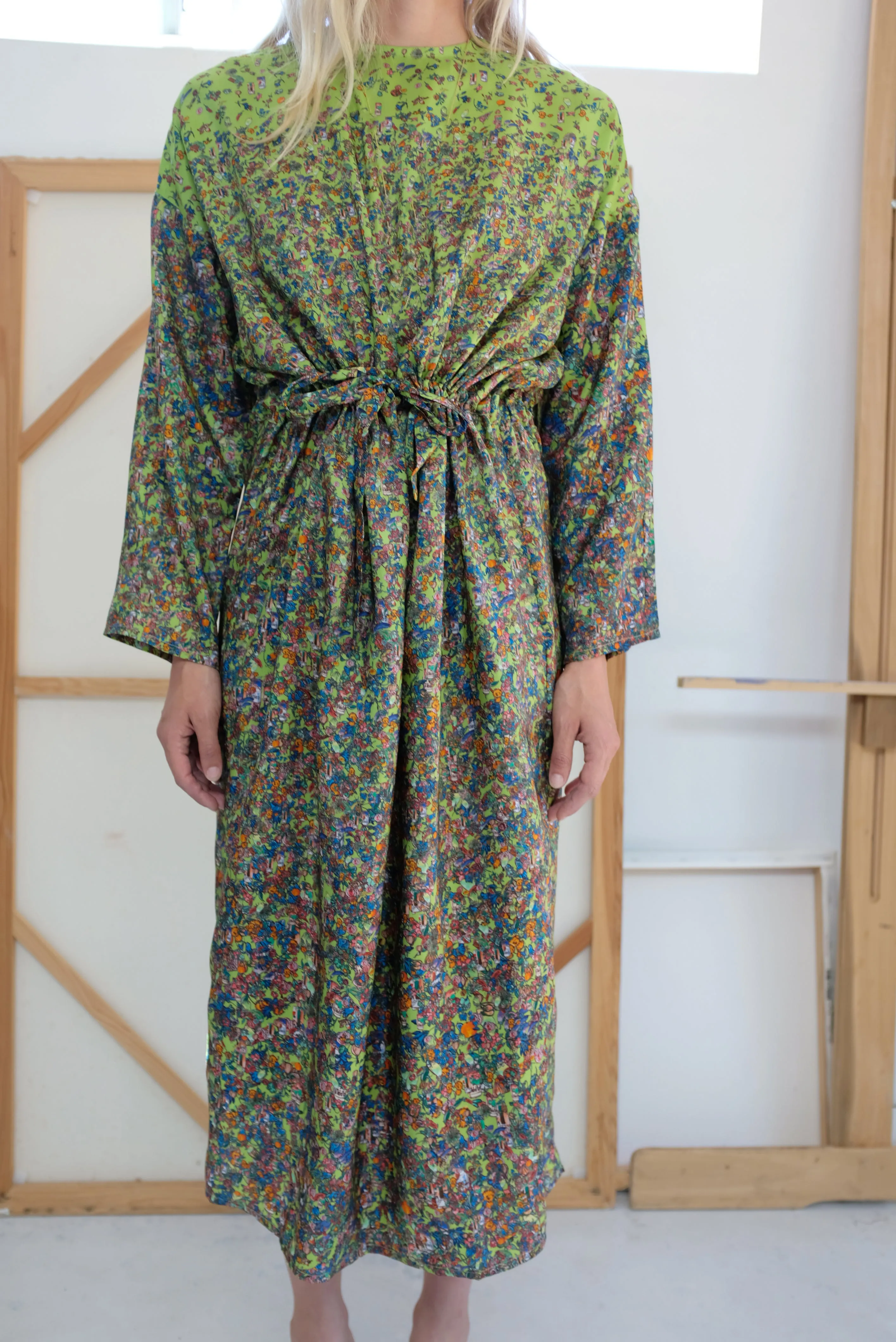 Anntian Silk Simple Dress Print H sold by Beklina