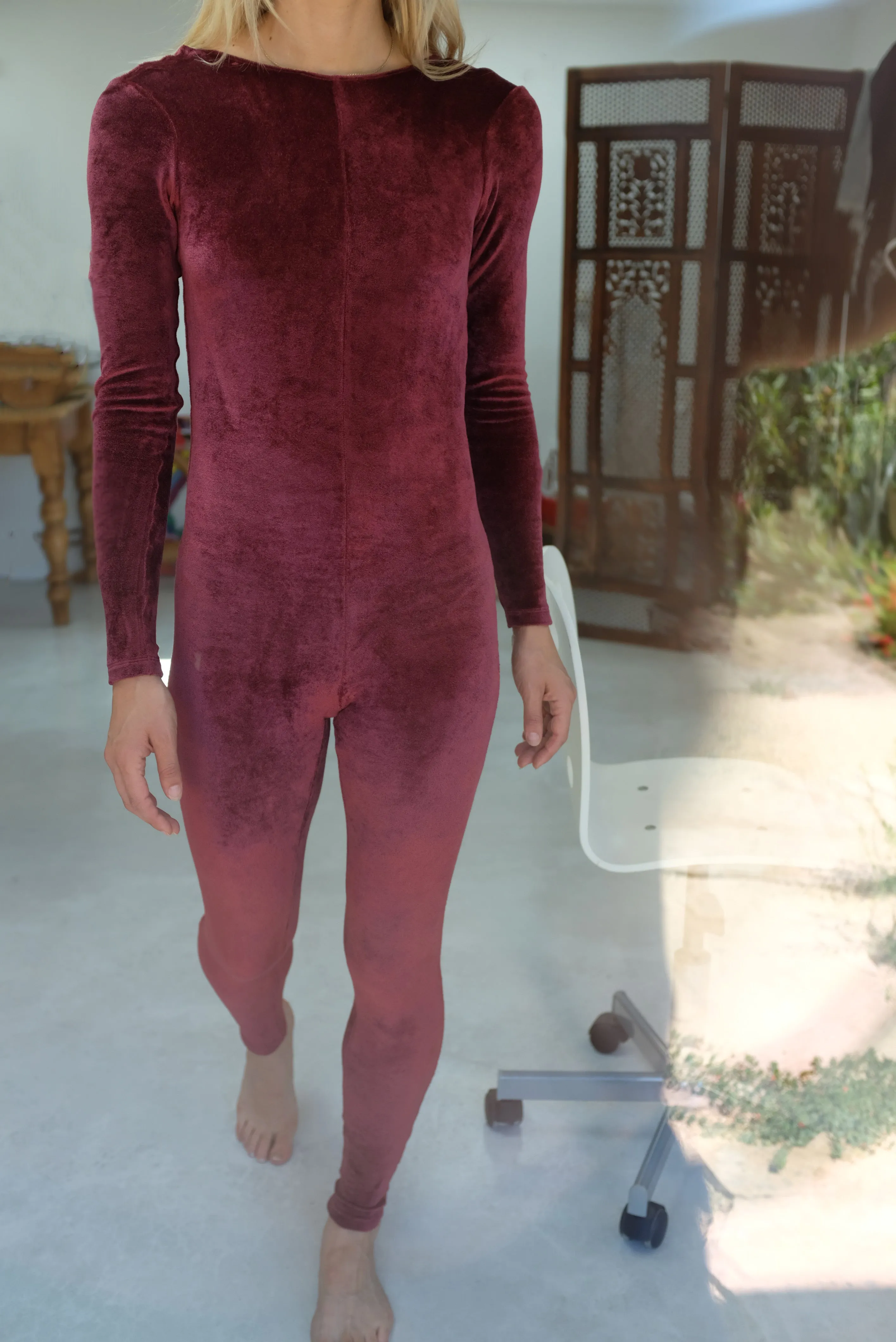 Baserange Odia Unitard Burgundy sold by Beklina product image thumbnail 3