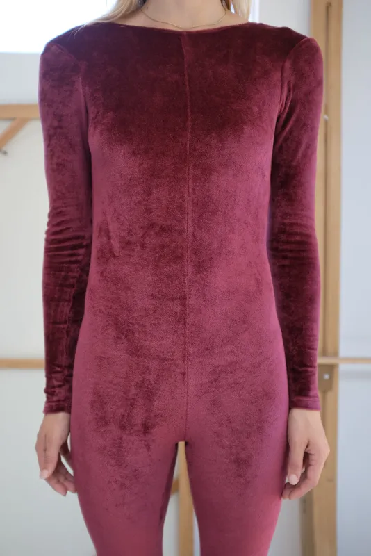 Baserange Odia Unitard Burgundy made by Baserange