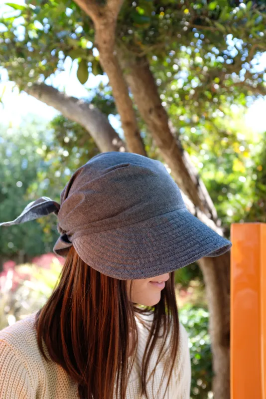 Beklina Scarf Visor Chambray sold by Beklina