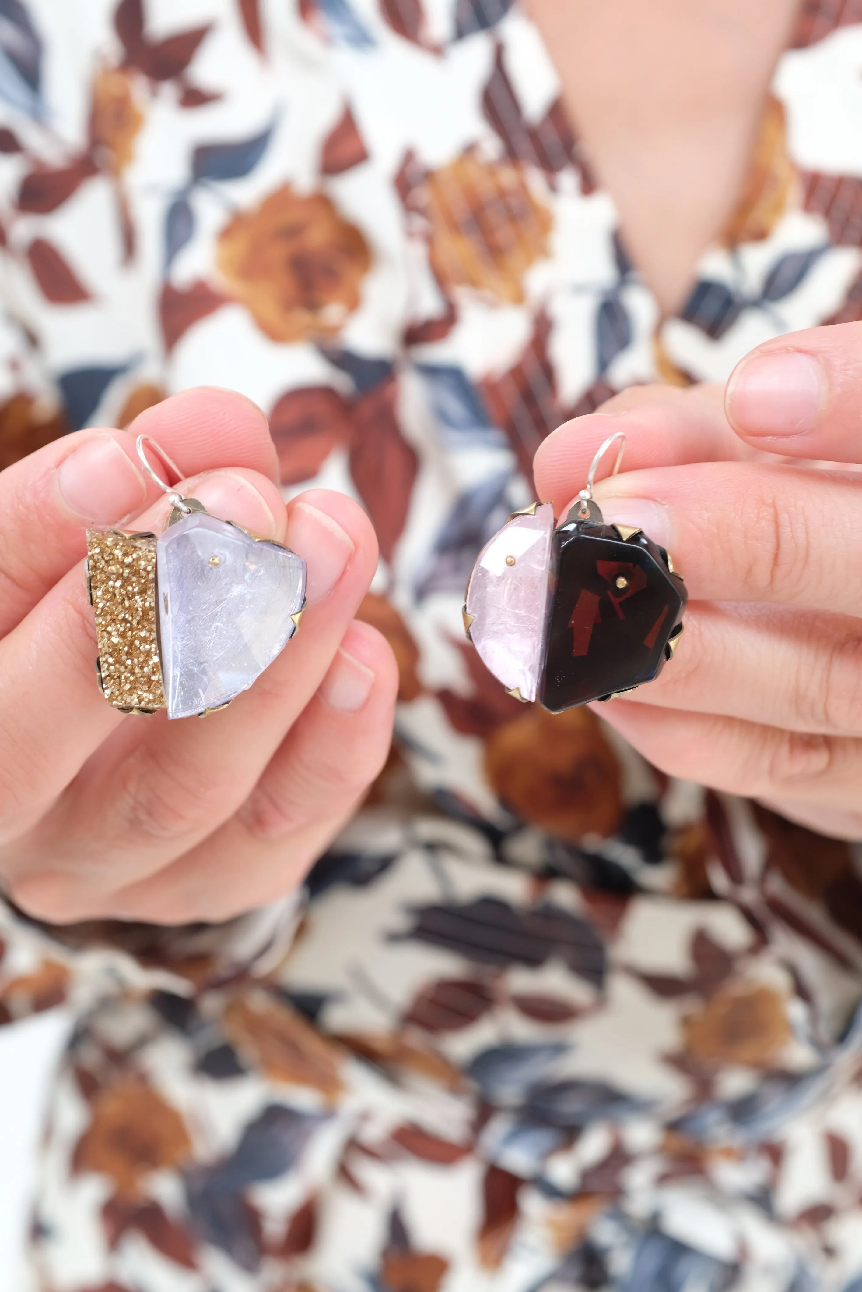 Nikki Couppee Glitter Gem Earrings sold by Beklina product image thumbnail 2