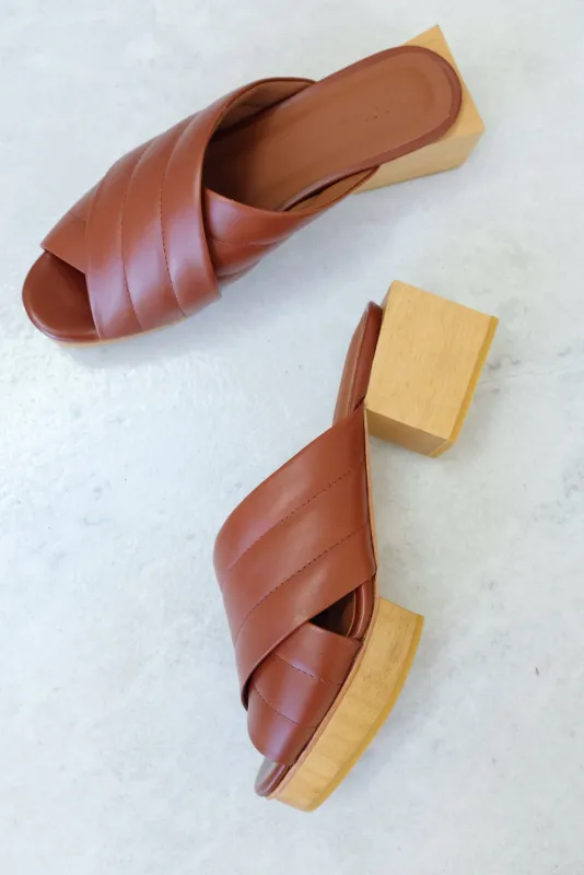 Beklina Matisse Criss-cross Platform Slide Wet Clay made by Beklina