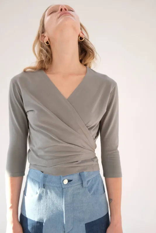 Beklina Kudu Wrap Top Swamp made by Beklina