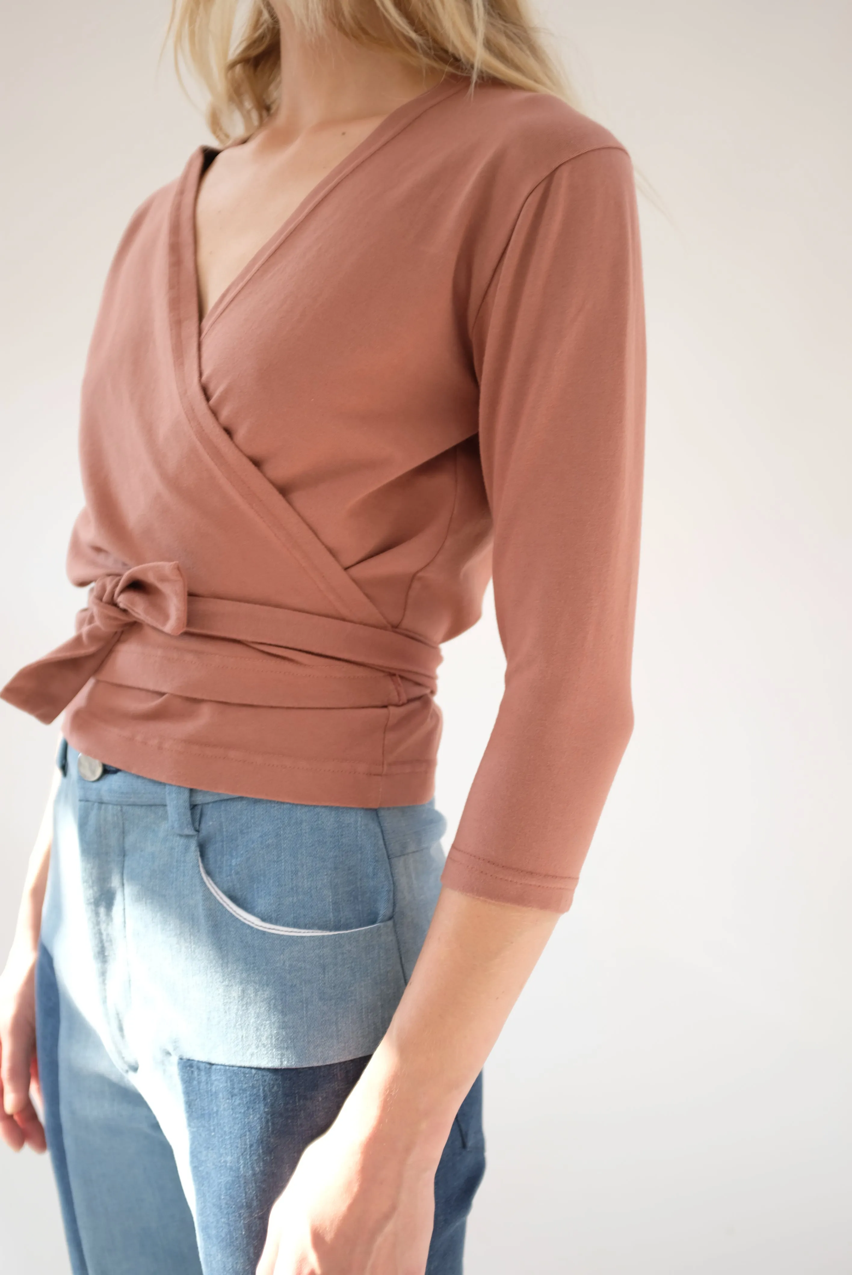 Beklina Kudu Wrap Top Cinnamon sold by Beklina product image thumbnail 4