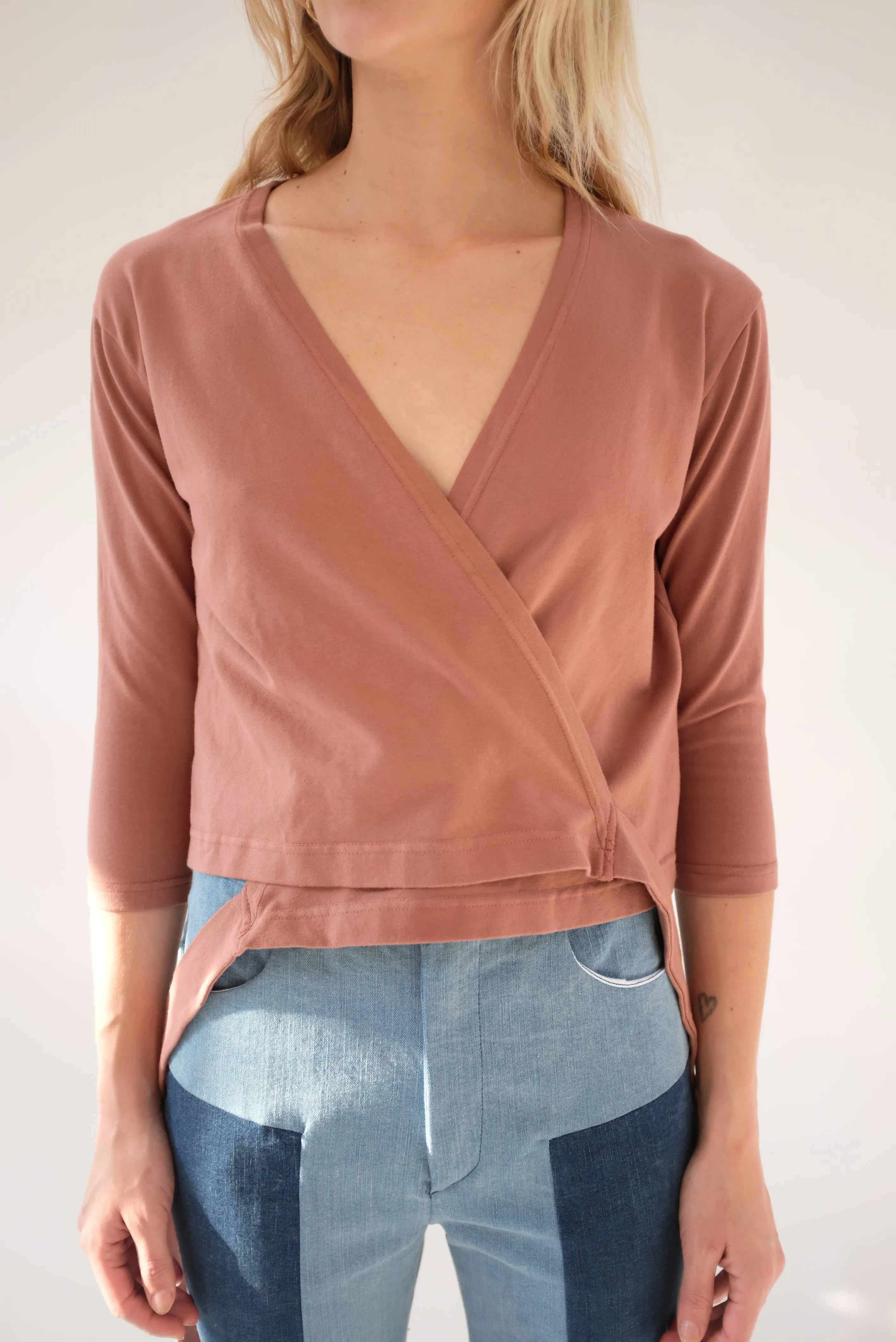 Beklina Kudu Wrap Top Cinnamon sold by Beklina product image thumbnail 2