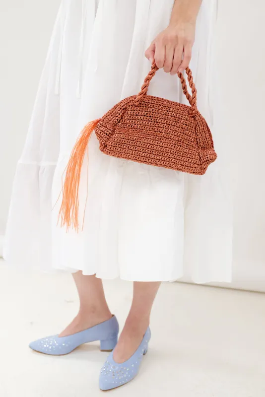 MNZ Tigre Bag Metallic Woven made by Maryam Nassir Zadeh