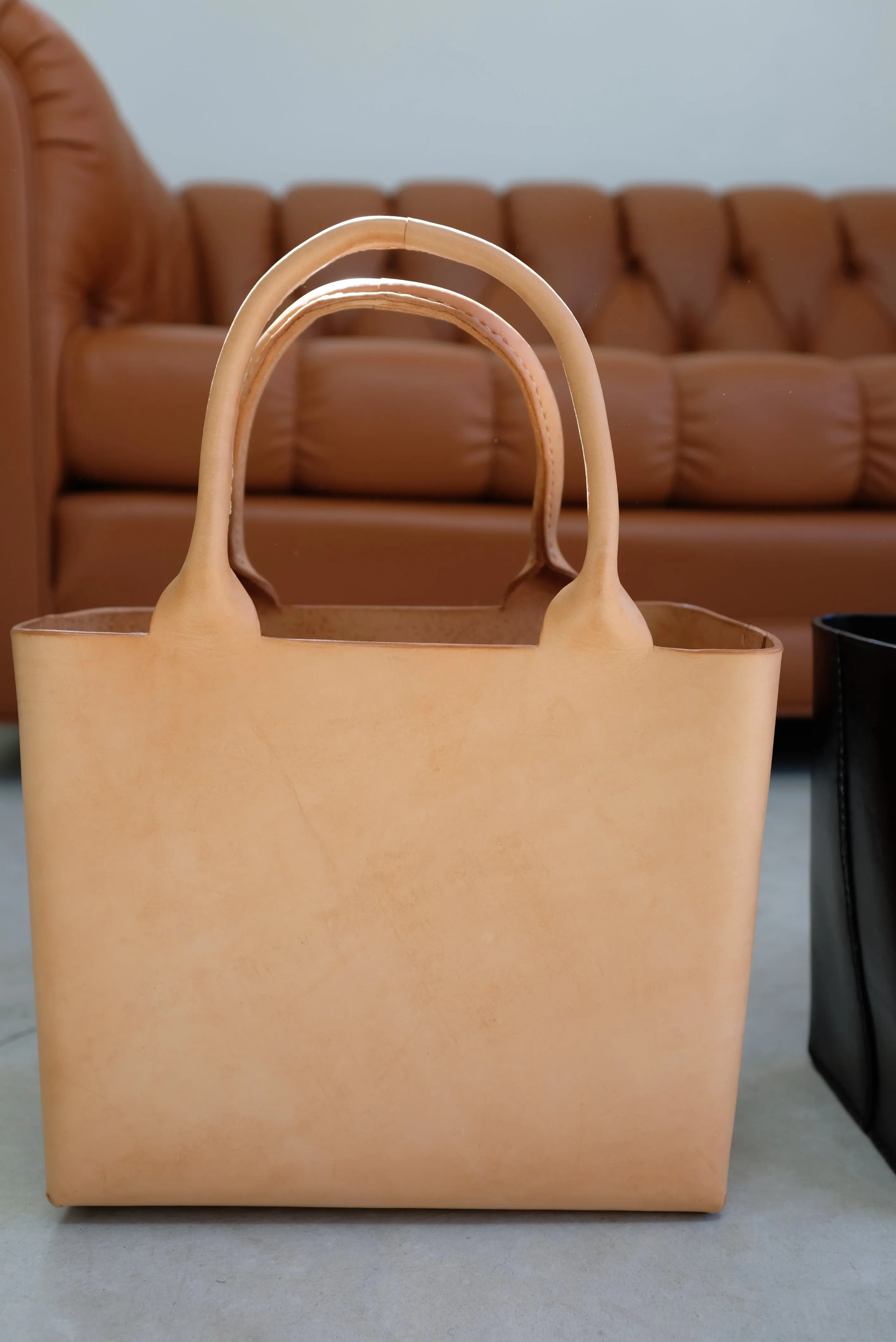 Lauren Manoogian Box Tote Natural sold by Beklina