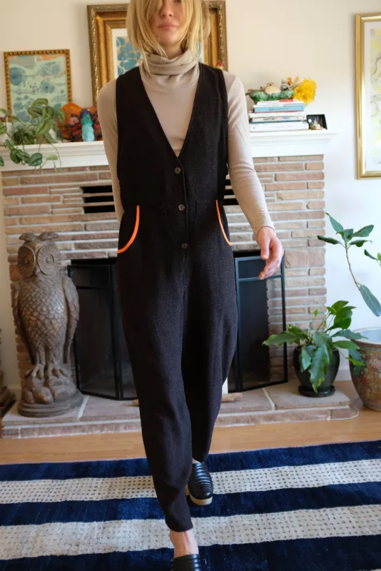 Hui Hui Overall Black/Brown made by Beklina