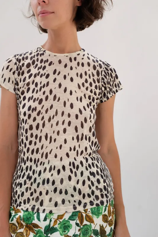Rachel Comey Mead Tee Leopard sold by Beklina