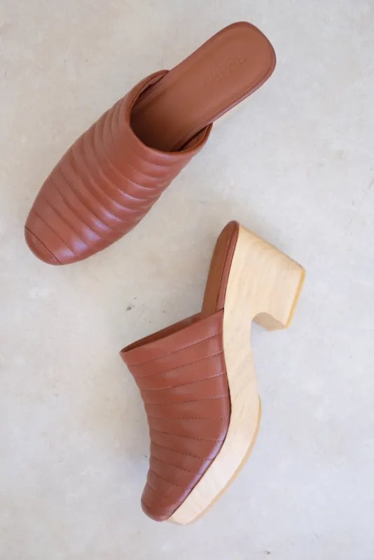 Beklina Ribbed Clog Wet Clay sold by Beklina