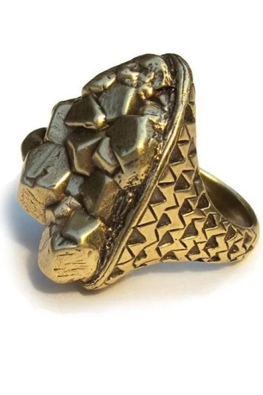 Kathryn Bentley Pyrite Ring sold by Beklina