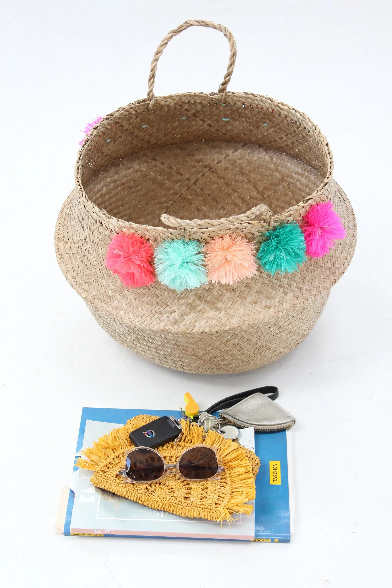 Pom Pom Basket Tall sold by Beklina product image thumbnail 4