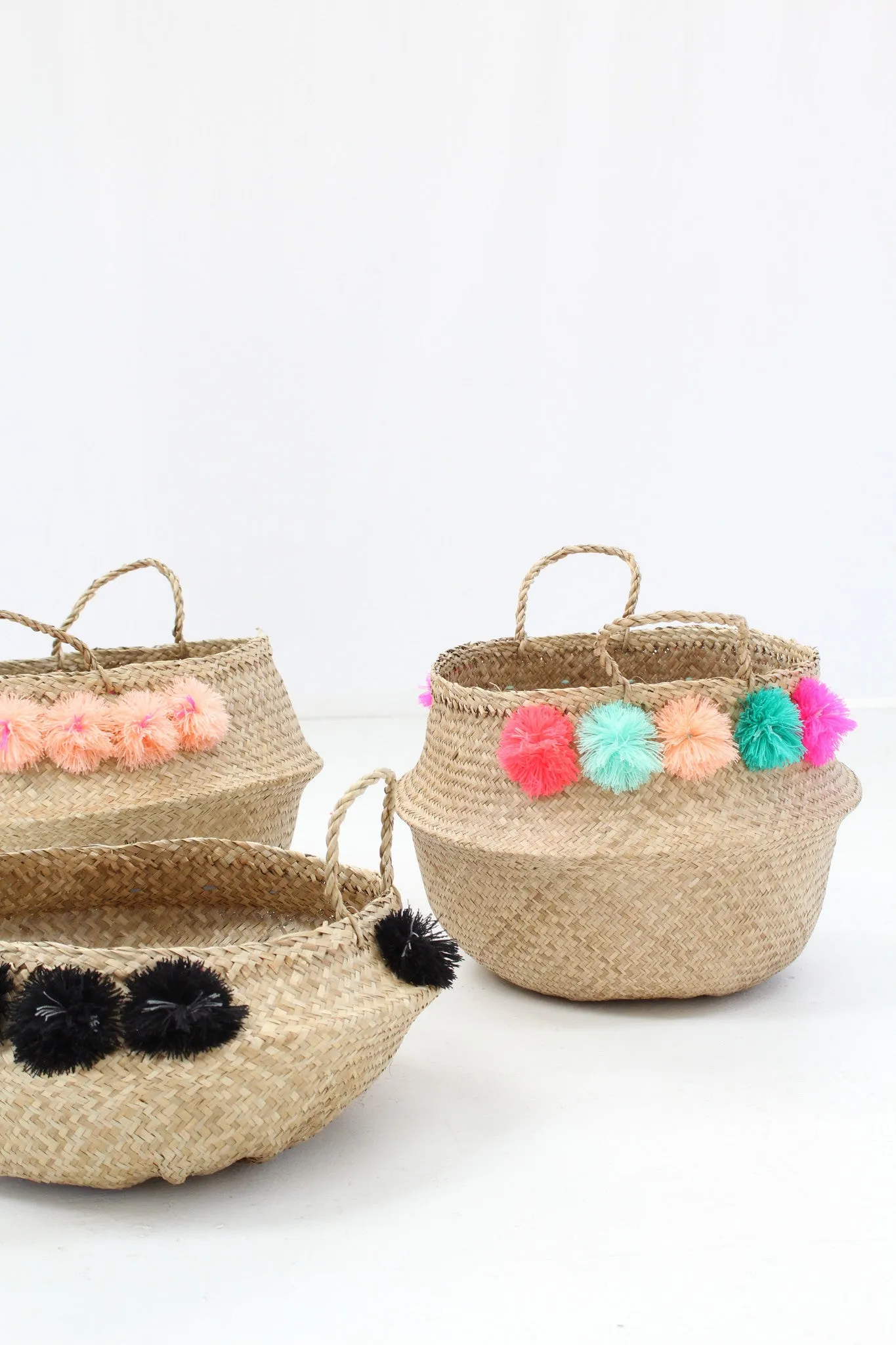 Pom Pom Basket Tall sold by Beklina product image thumbnail 2